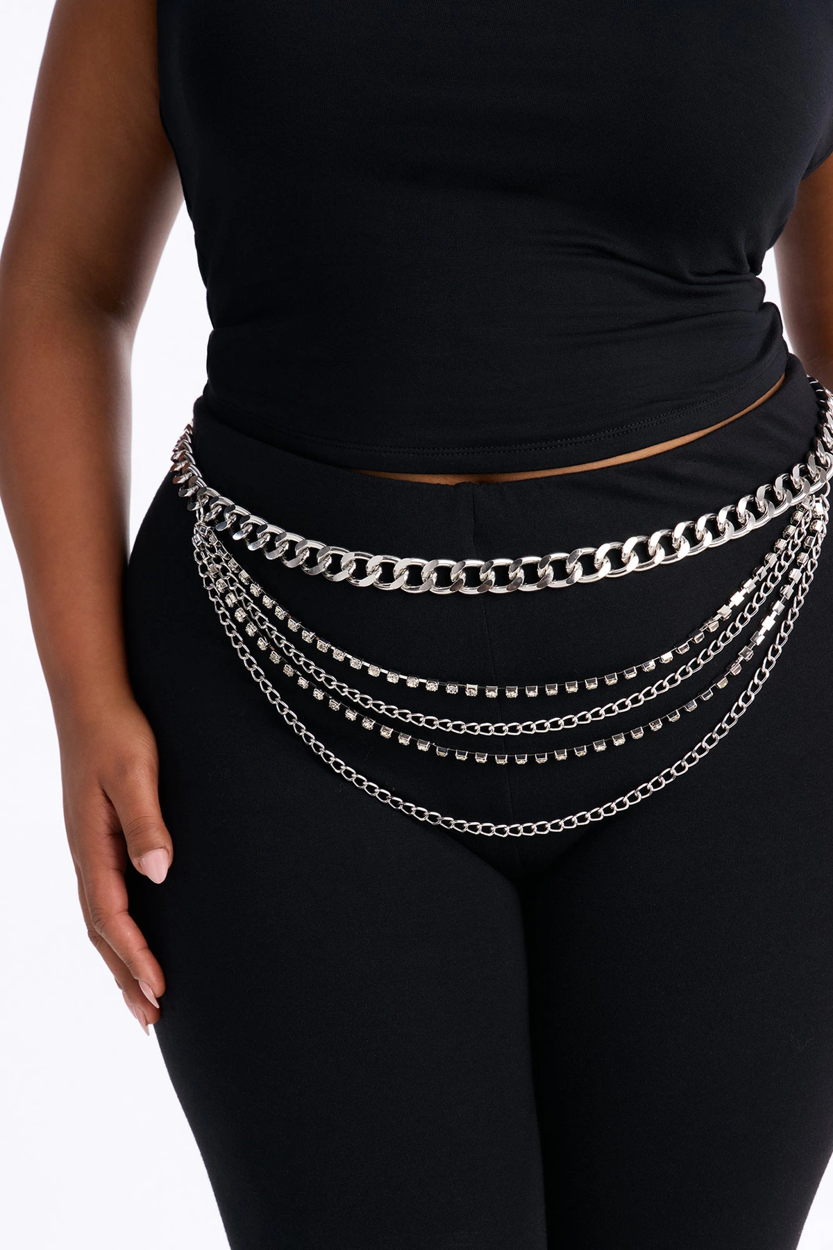 Bling It On Belly Chain - Silver — Prateado