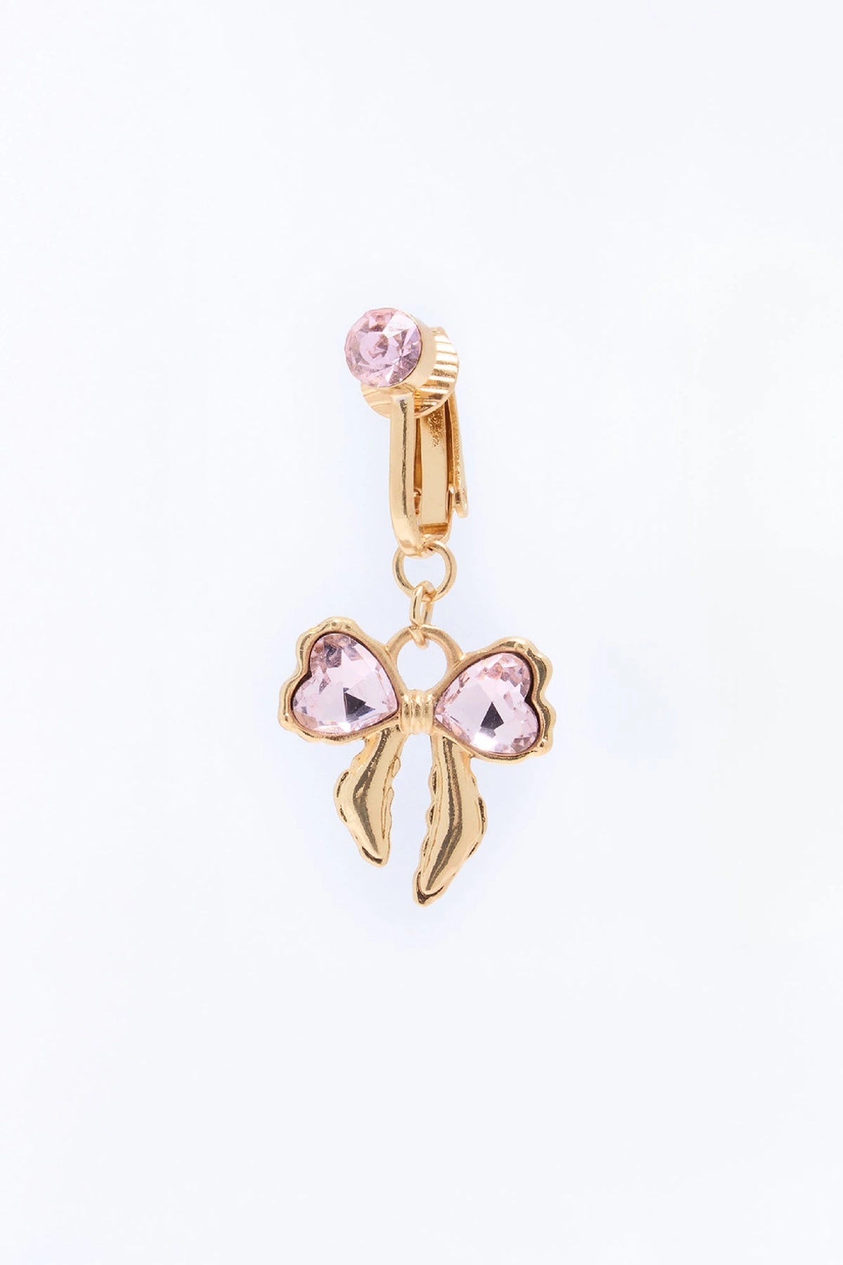 Girly Pop Clip On Belly Ring - Gold — Dourado