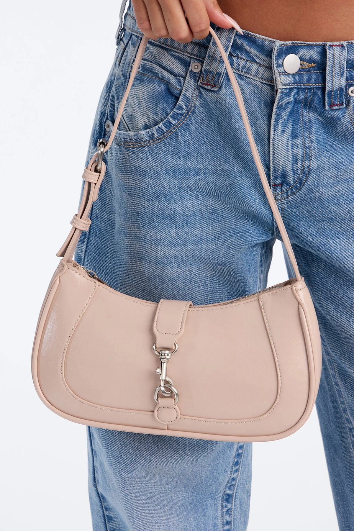 Another Good Day Faux Leather Shoulder Handbag - Nude — Nude