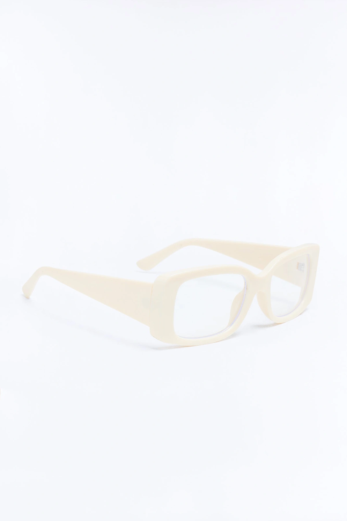 Figure You Out Blue Light Glasses - Ivory — Marfim