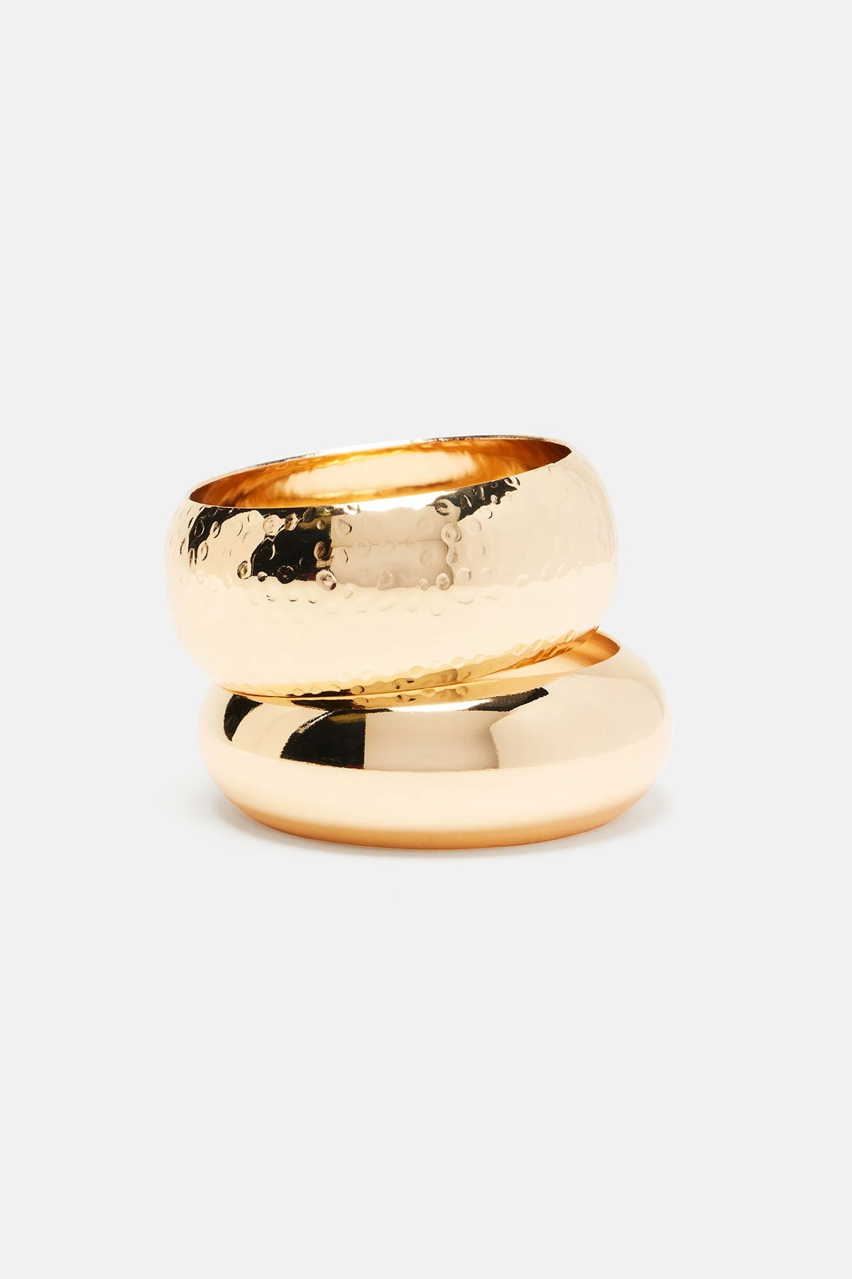 Make Some Noise 2 Piece Bangle Set - Gold — Dourado