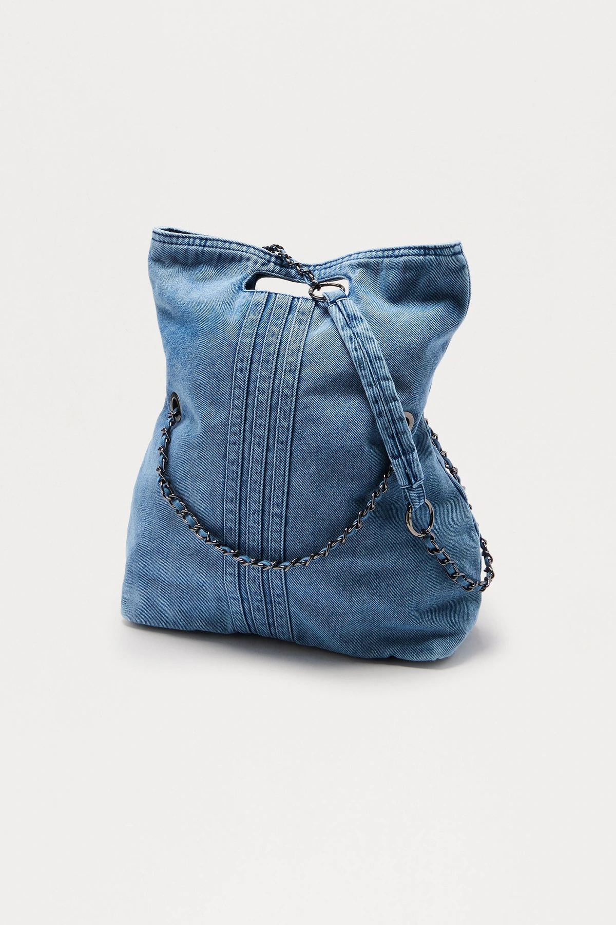 Out With The Girls Denim Shoulder Bag - Denim — Ganga