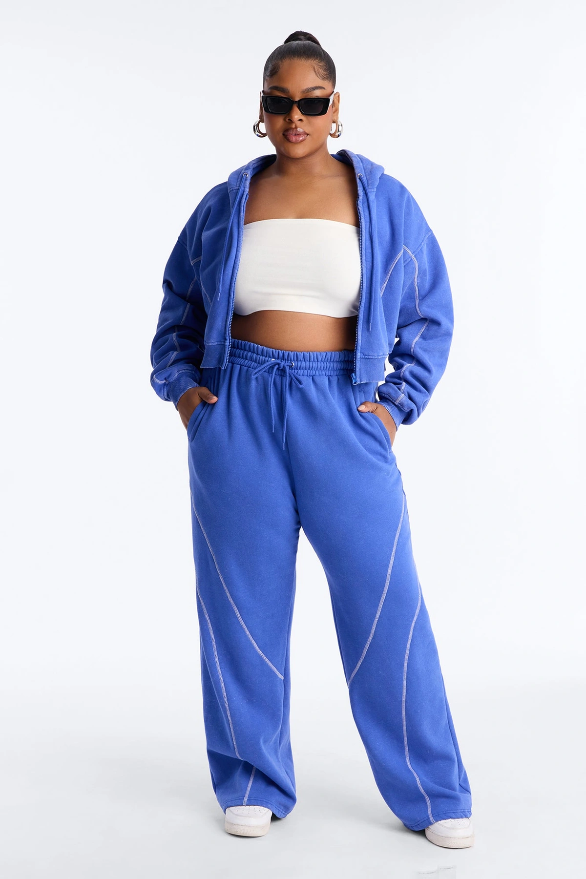 Norah Washed Lounge Pant - Blue — Azul
