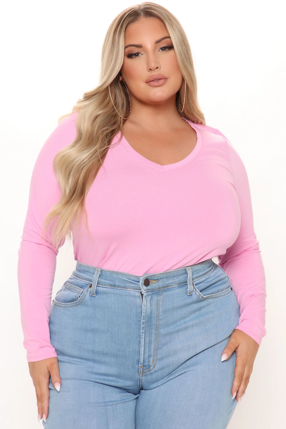 Your Everyday Long Sleeve Tee - Pink — Rosa