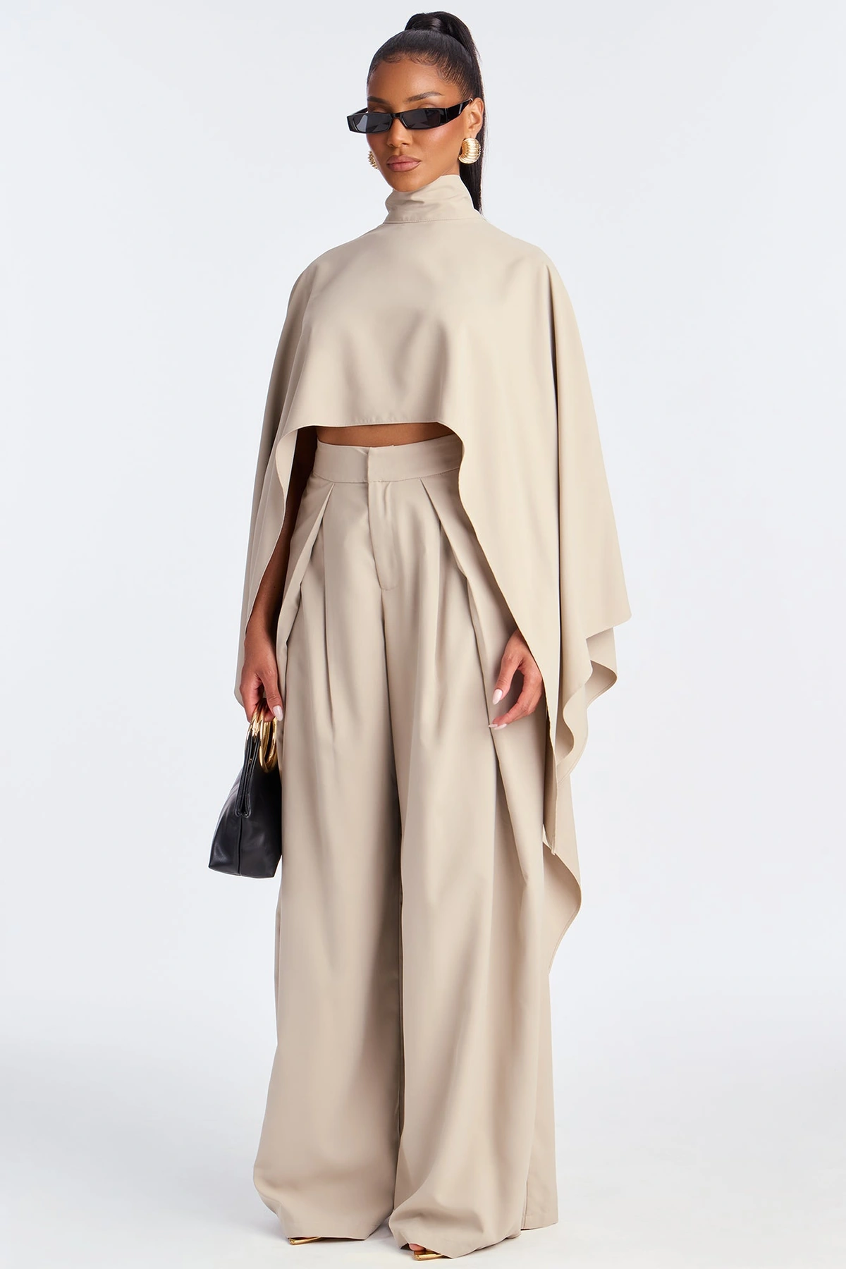 Refined Flow Pant Set - Taupe — Bege acinzentado