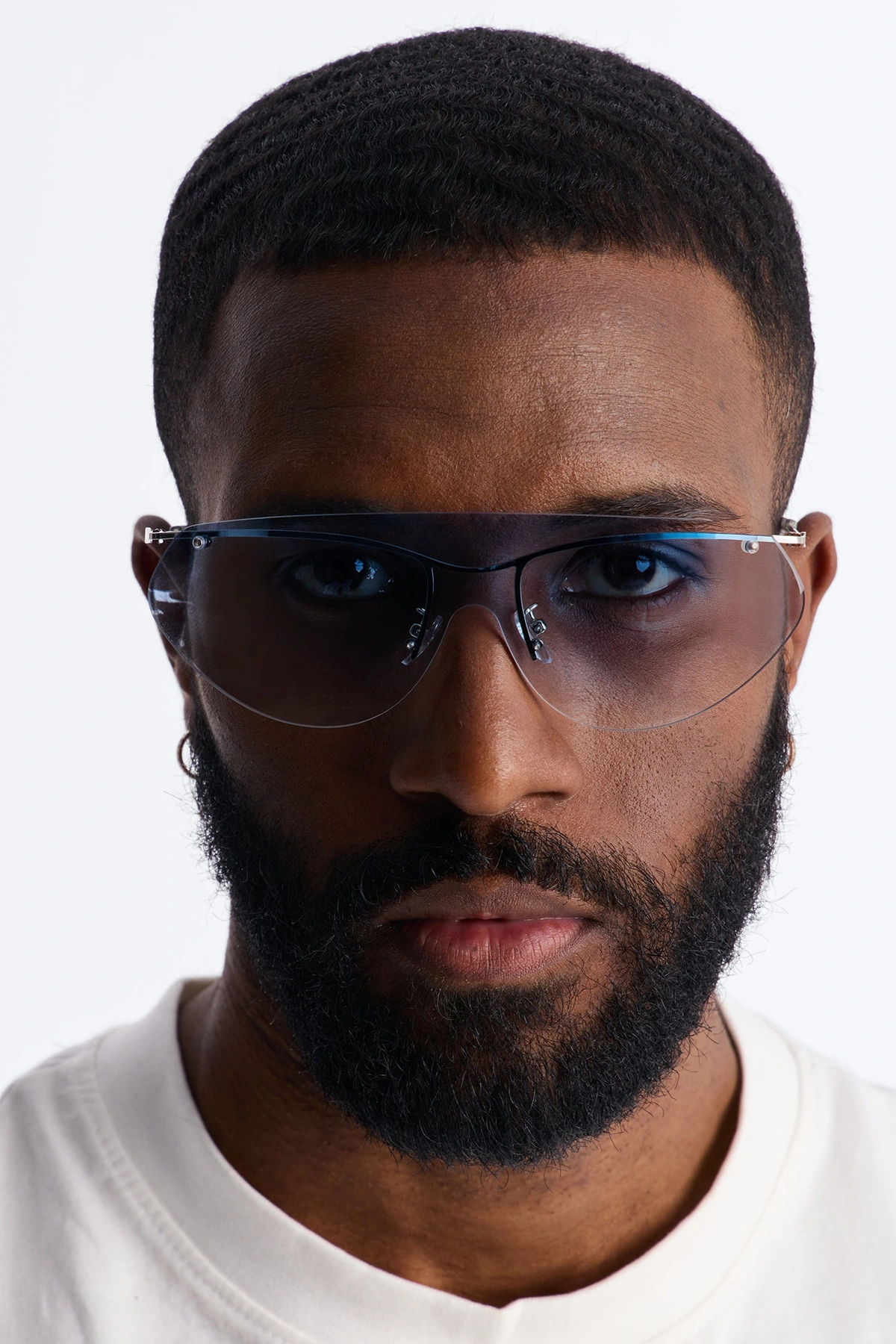Coastline Vision Shield Sunglasses - Silver/Blue — Prateado/Azul