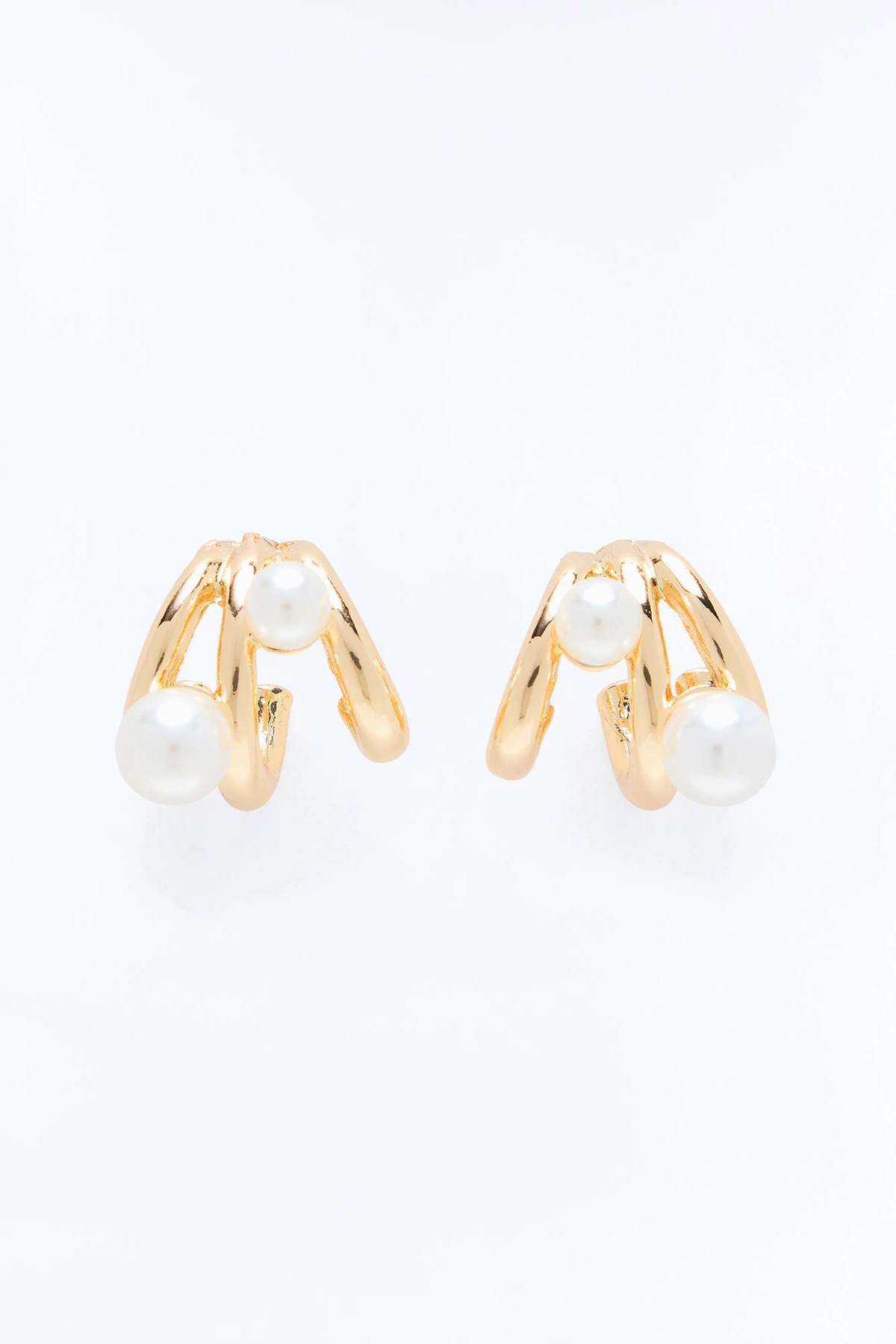 Take Me There Stud Earrings - Gold — Dourado