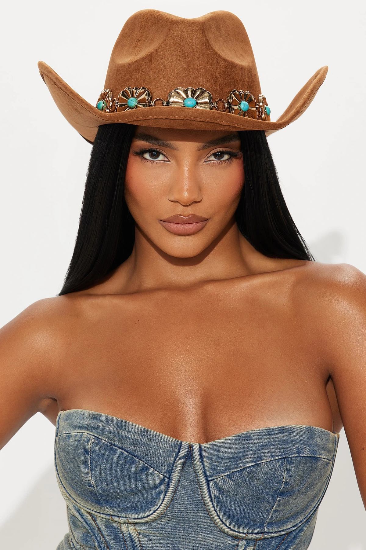 Sky's The Limit Cowboy Hat - Brown — Castanho