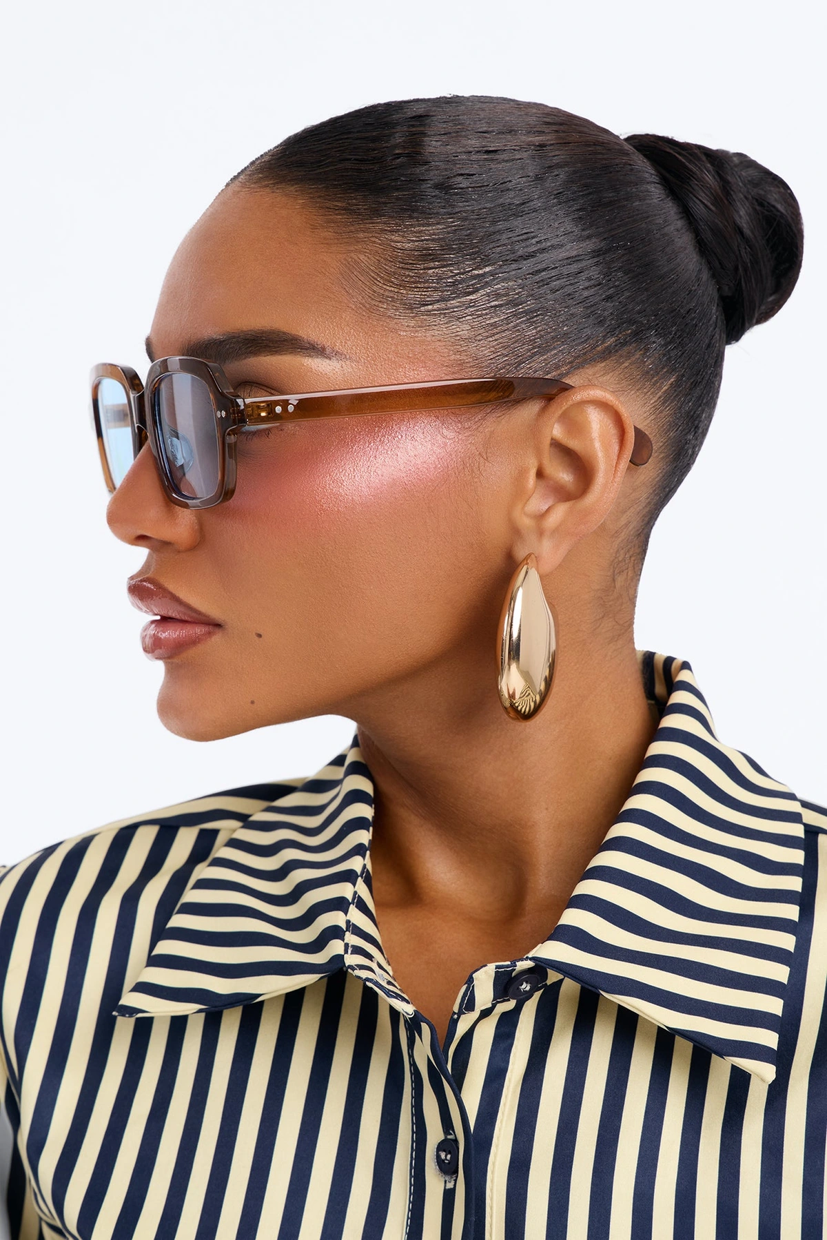 Oliver Square Sunglasses - Brown/combo — Castanho/combinação