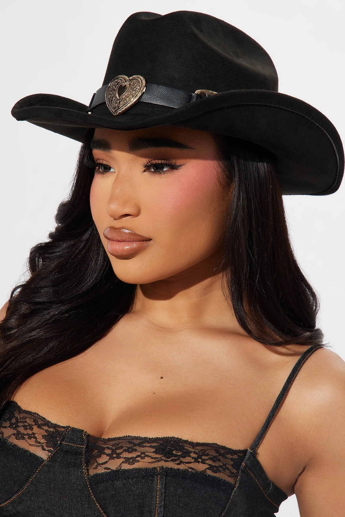 Ride Or Die Kinda Love Cowboy Hat - Black — Preto