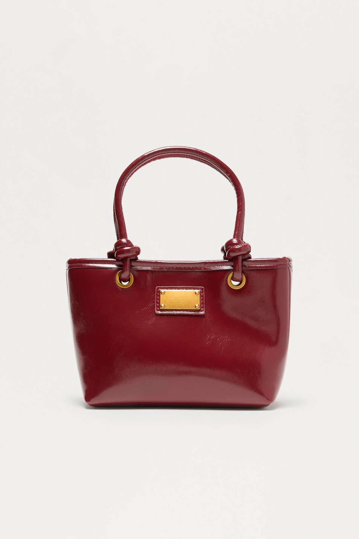Tell Me More Satchel Handbag - Burgundy — Bordô