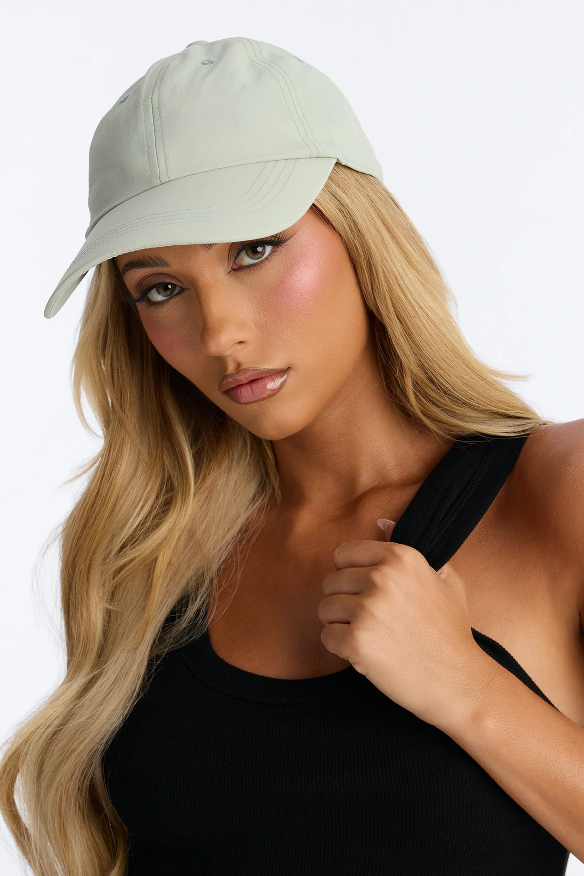 Rain Or Shine Nylon Baseball Hat - Sage — Verde-sálvia