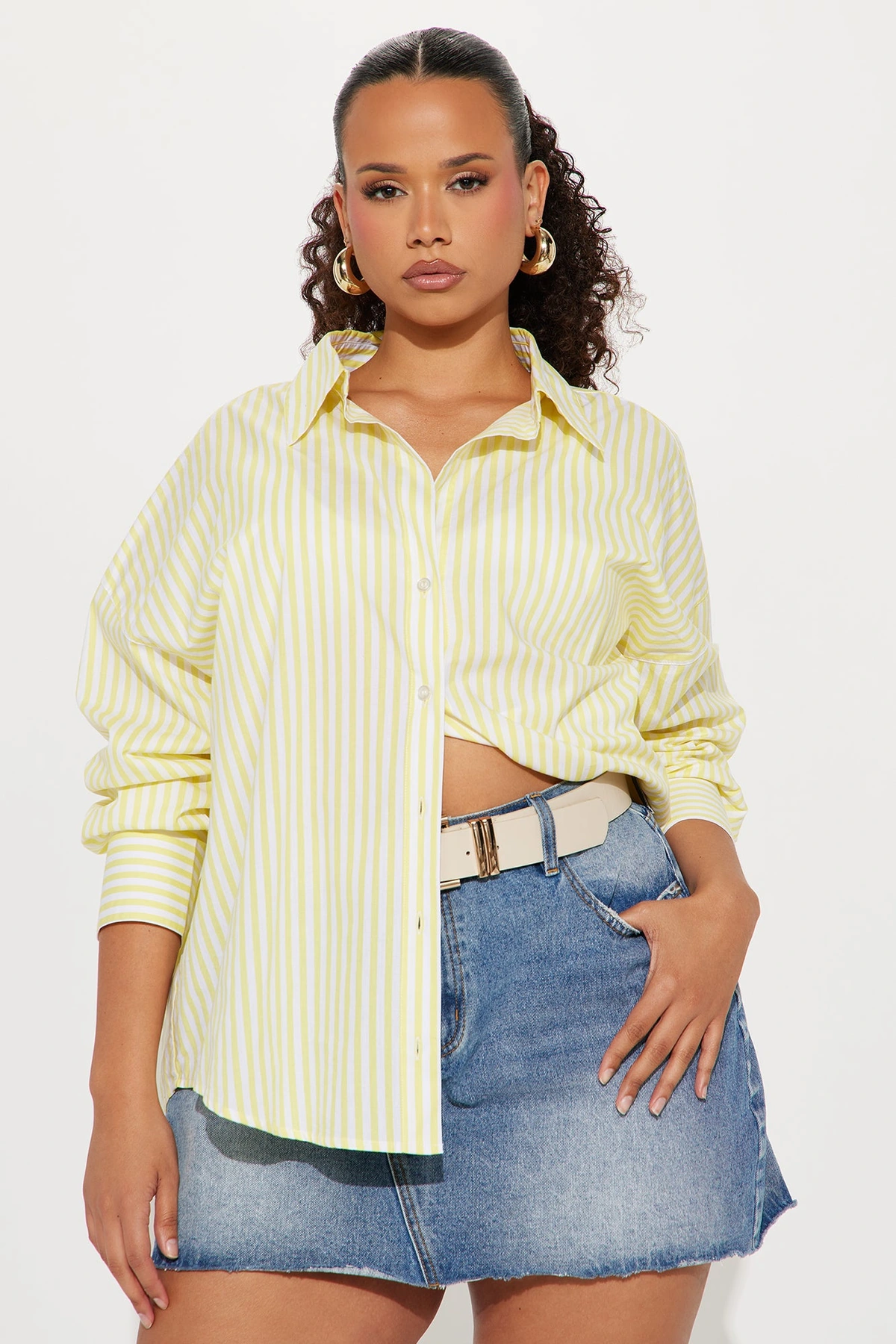 Newport Striped Shirt - Yellow/combo — Amarelo/combinação