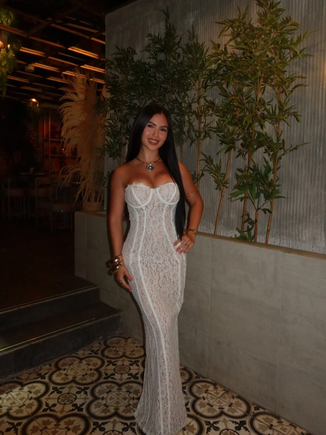 All In Love Lace Maxi Dress - White — Branco