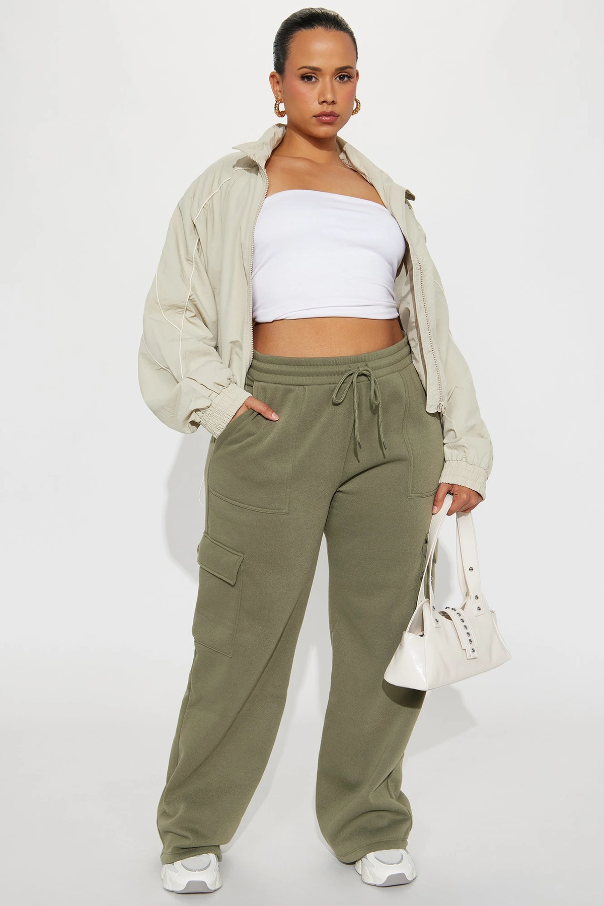 Dayna Joggers - Olive — Verde-azeitona