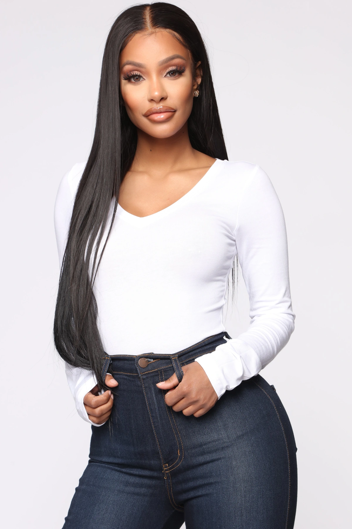 Your Everyday Long Sleeve Tee - White — Branco