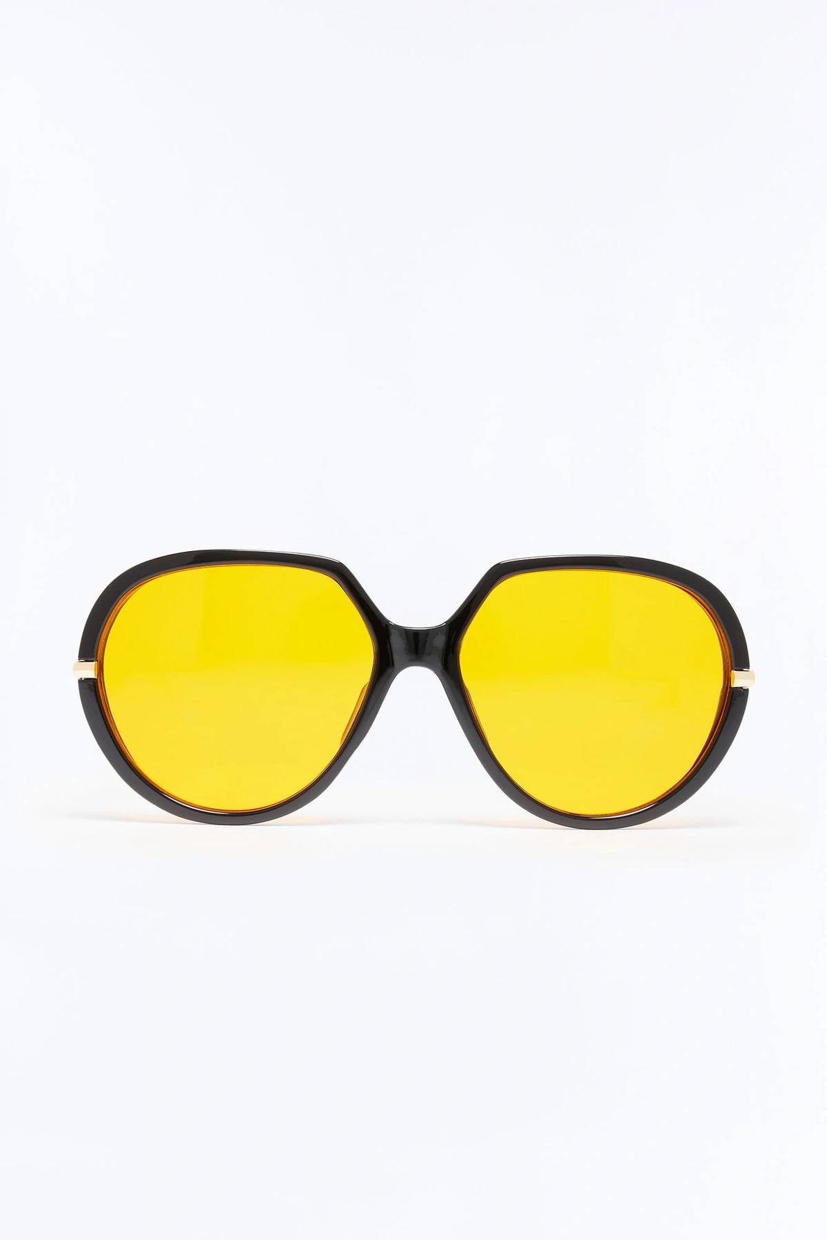 Sun Dancing Sunglasses - Black/Orange — Preto/Laranja