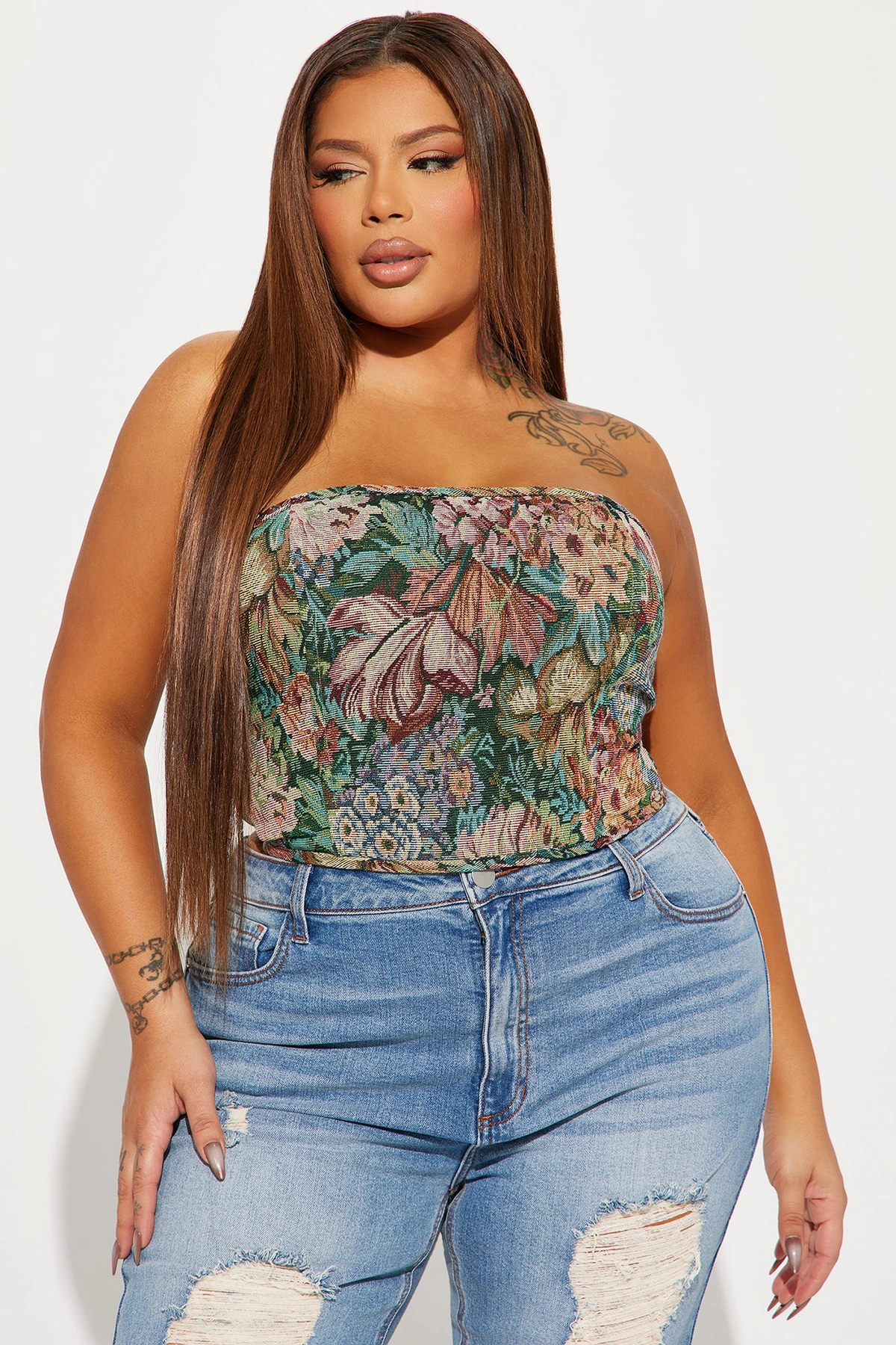 One Of A Kind Corset Top - Multi Color — Multicolor