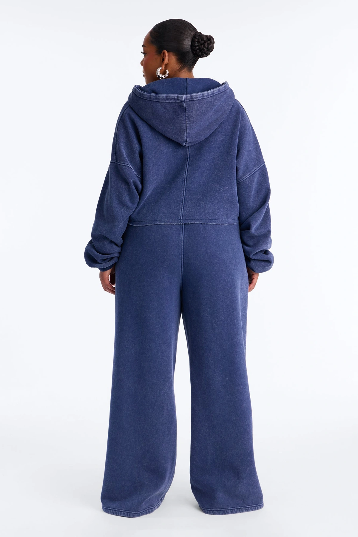 On The Go Fleece Pant Set - Navy — Azul-marinho
