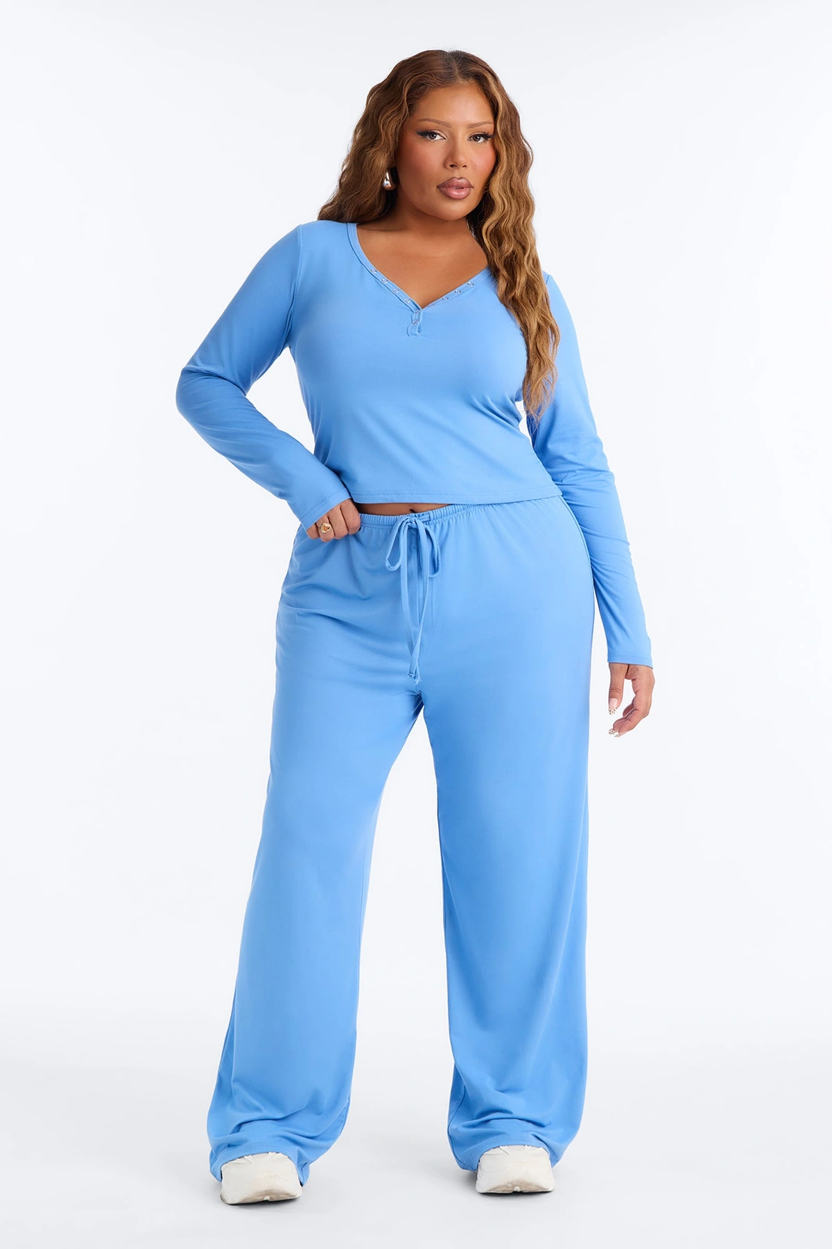 Lazy Morning Pant Set - Blue — Azul