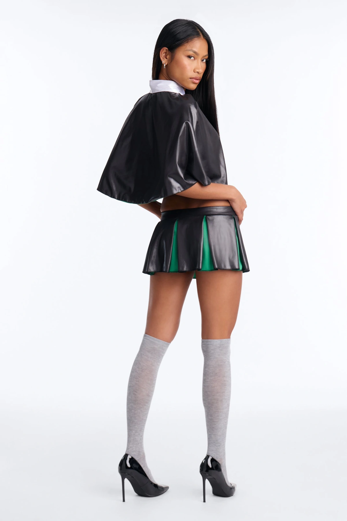 Potions And Desire 4 Piece Costume Set - Black/Green — Preto/Verde