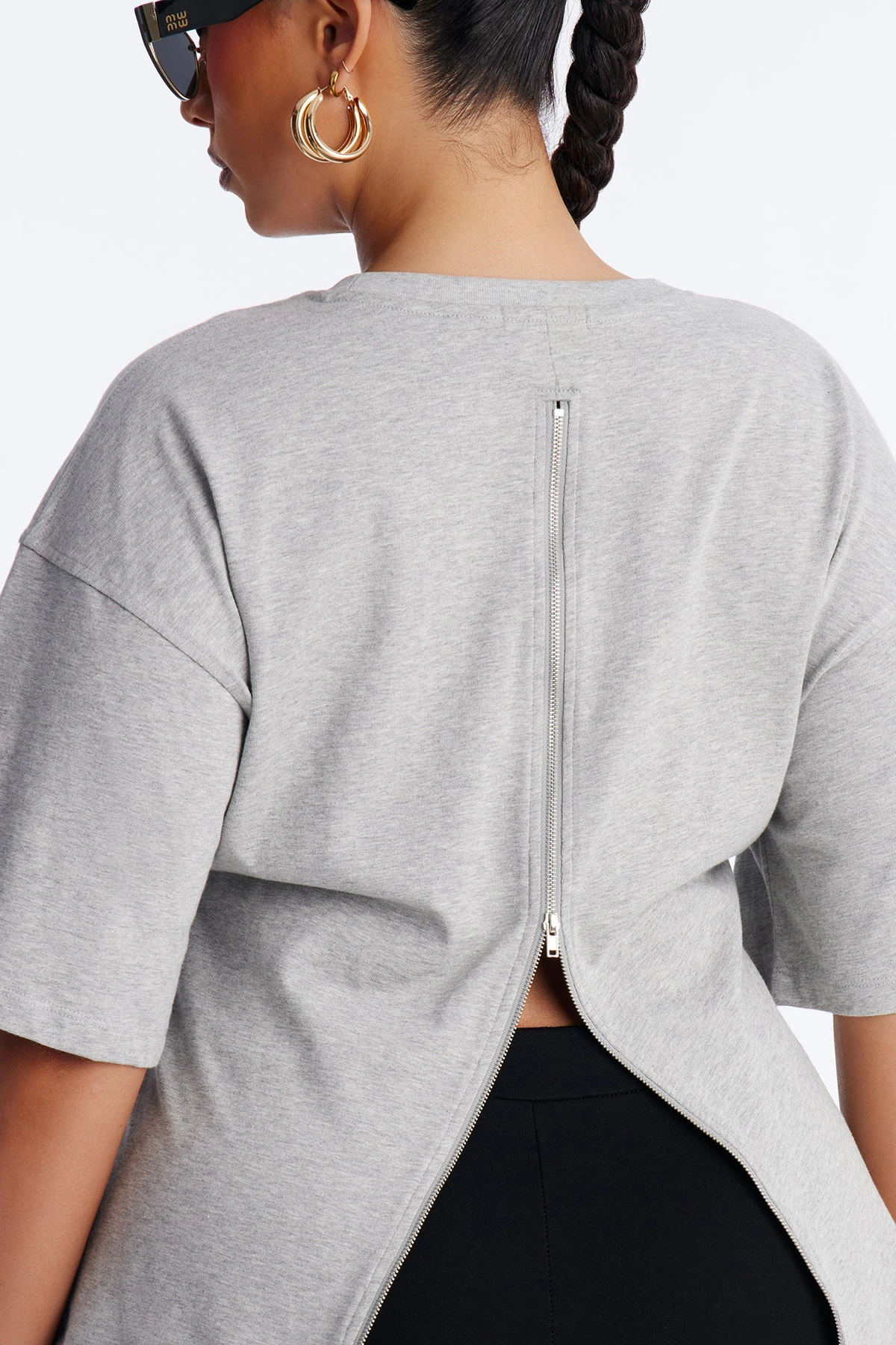 Jayden Fitted T-Shirt - Heather Grey — Cinzento mesclado
