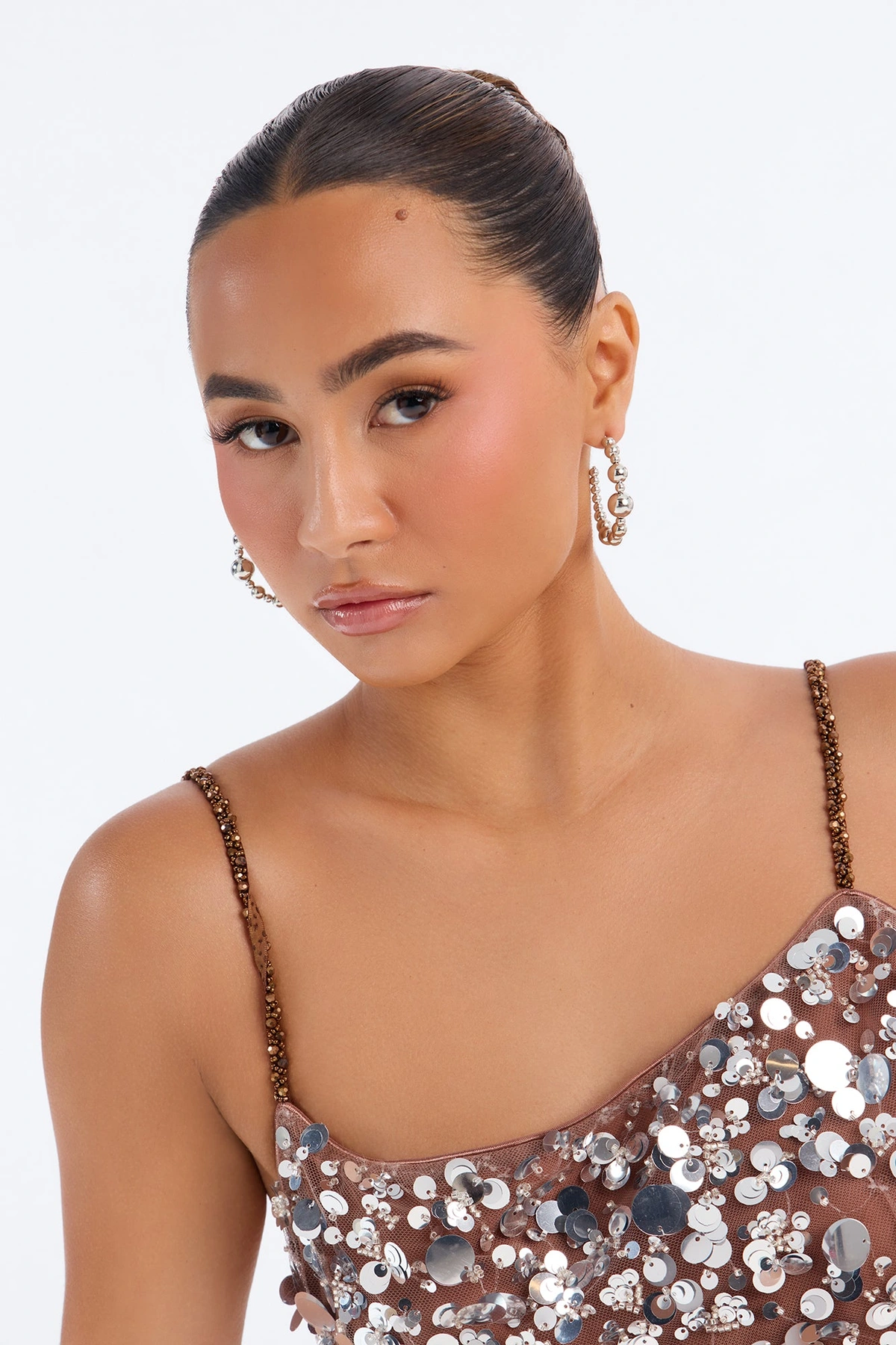 Thought About It Hoop Earrings - Silver — Prateado