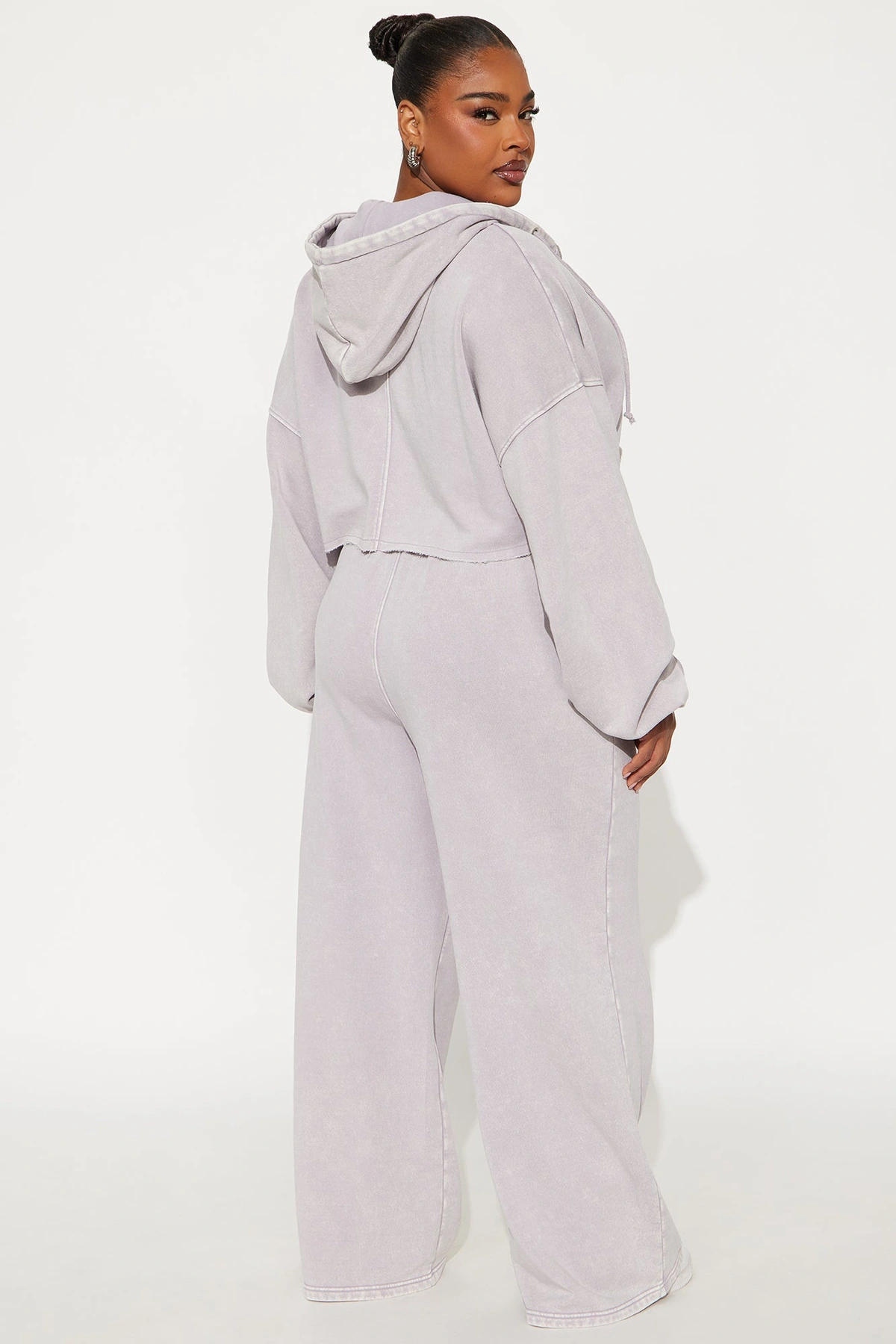On The Go Fleece Pant Set - Heather/Combo — mesclado/combinação