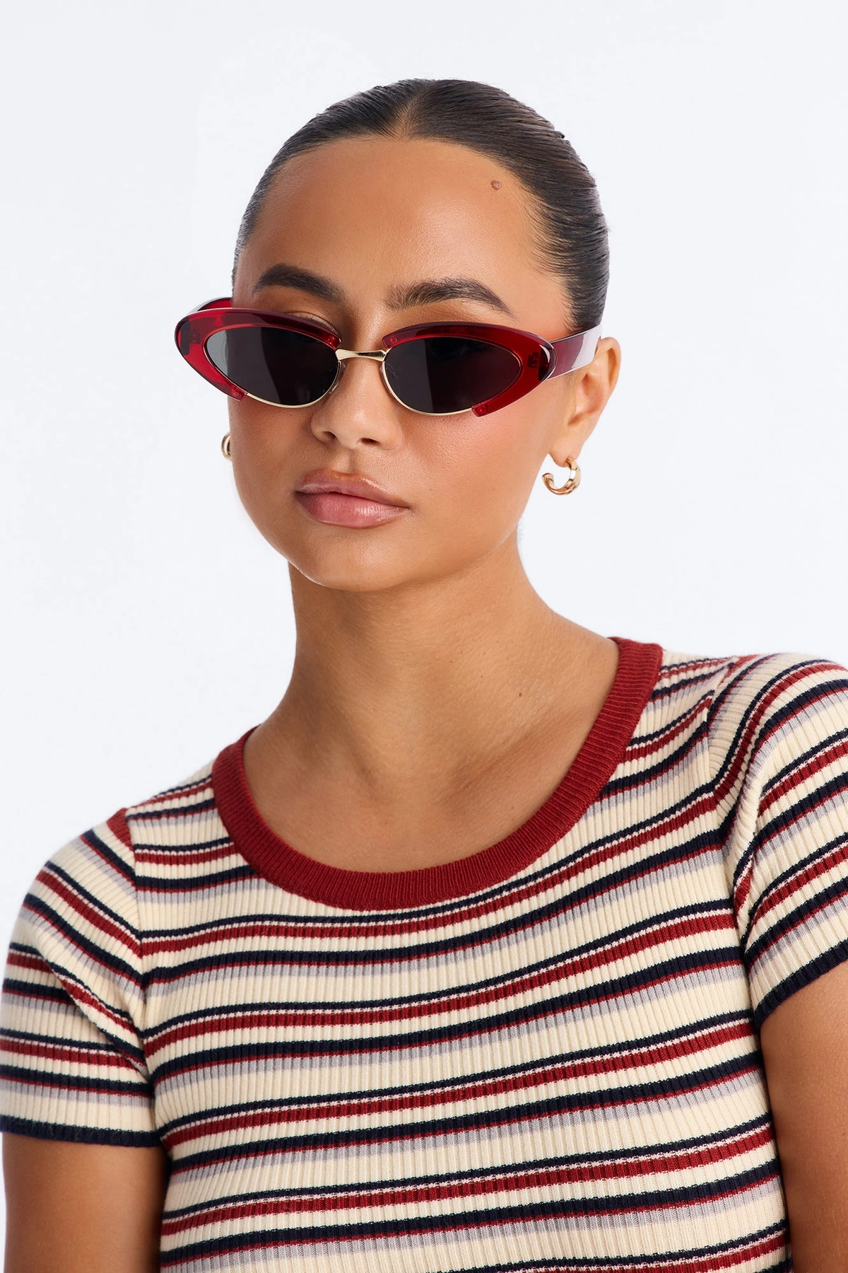 Pretty Catty Sunglasses - Red — Vermelho