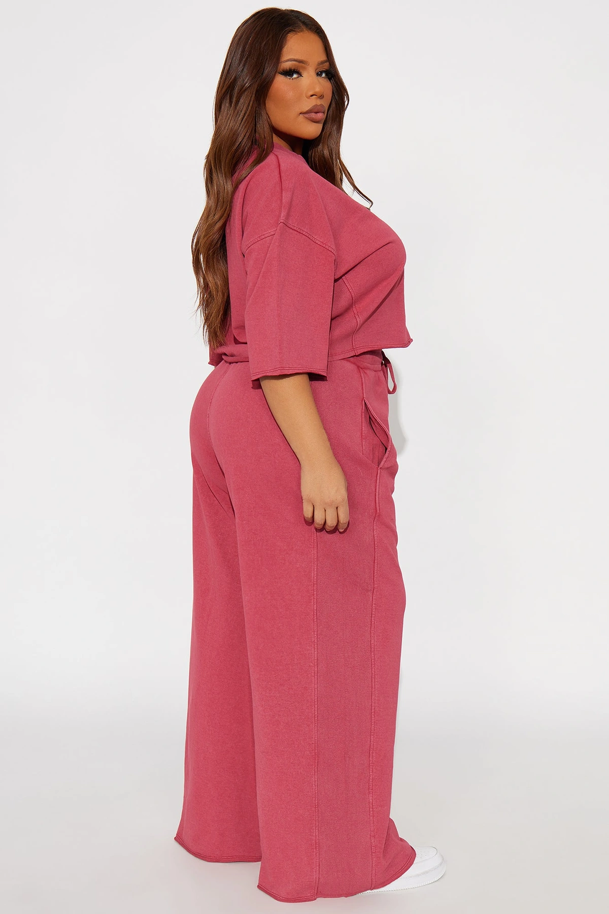Strollin' Around Pant Set - DarkRed — Vermelho-escuro