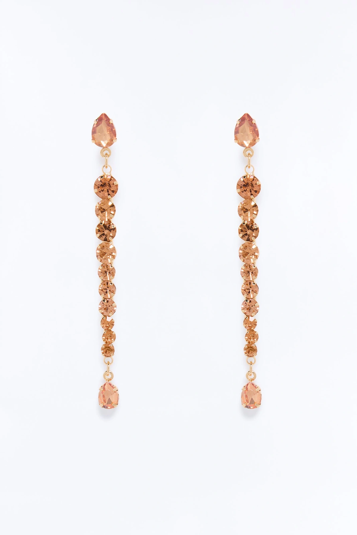 Lucky To Have Me Linear Earrings - Champagne — Champagne