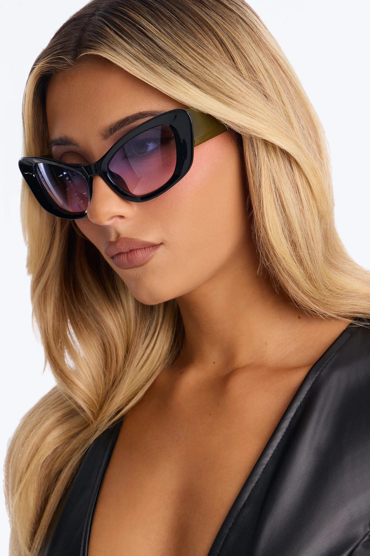 A Bit Extreme Sunglasses - Black/combo — Preto/combinação