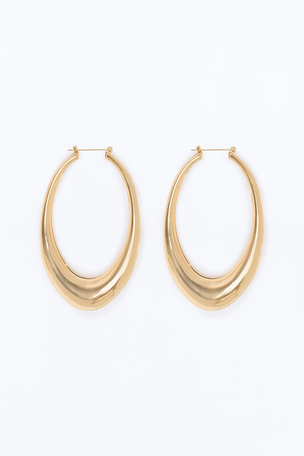 Dramatic Much Hoop Earrings - Gold — Dourado