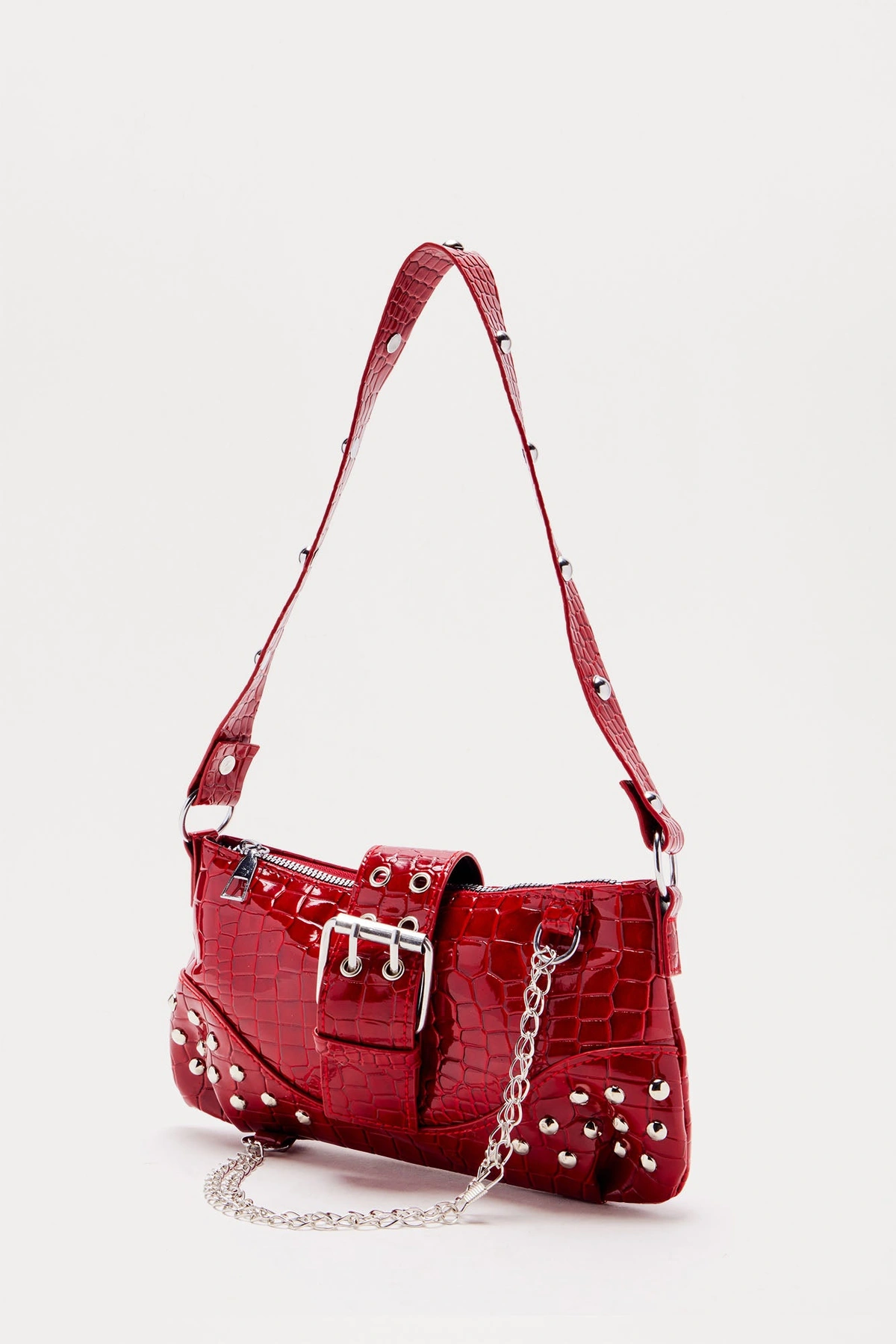 Street Style Shoulder Bag - Burgundy — Bordô