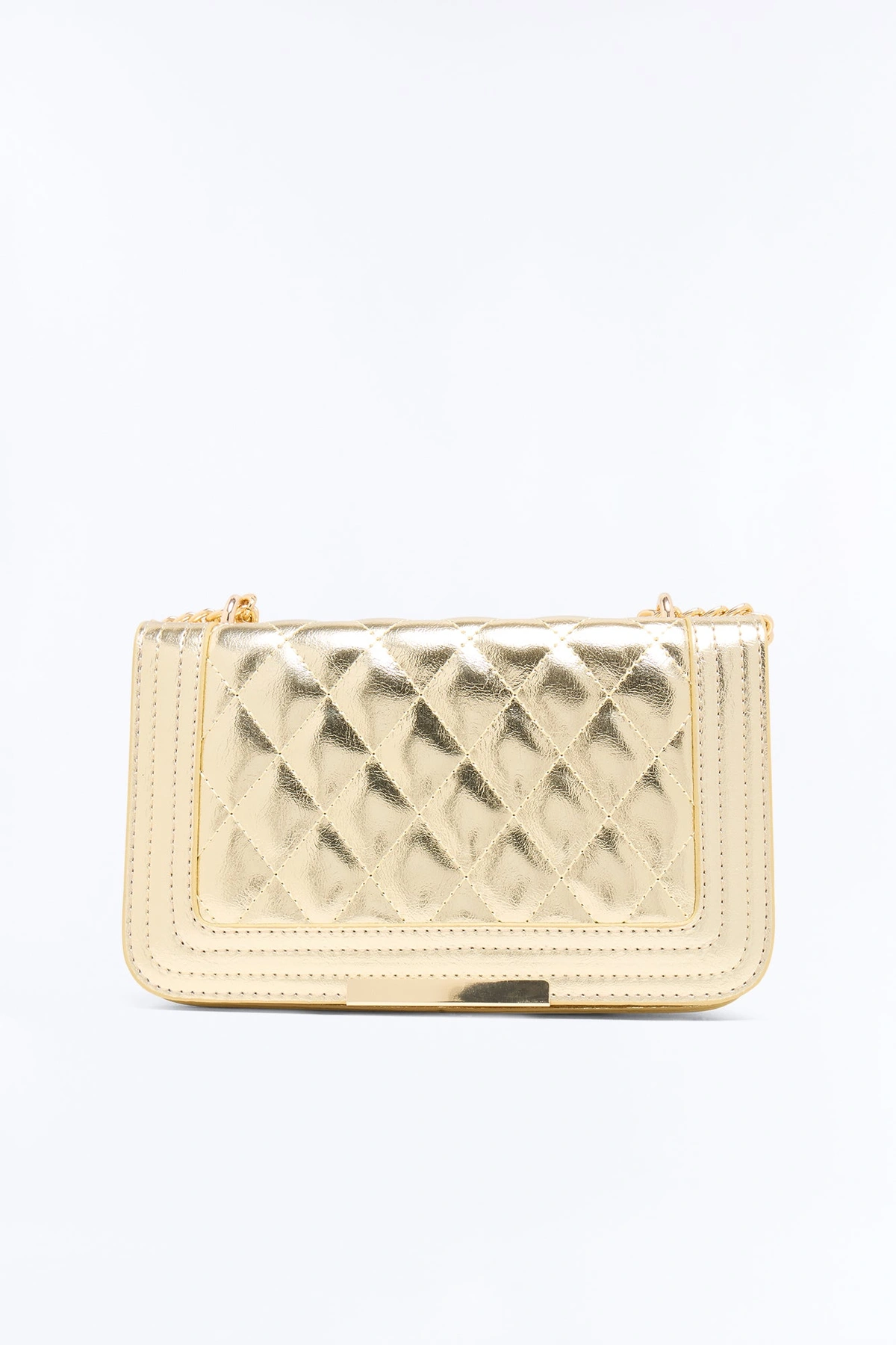 Leave The Rest Behind Crossbody Bag - Gold — Dourado