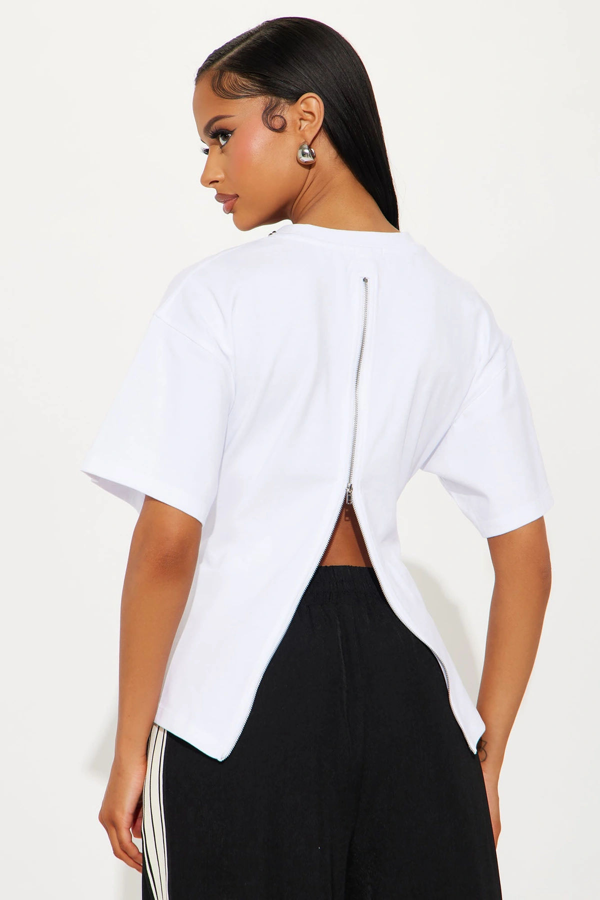 Jayden Fitted T-Shirt - White — Branco