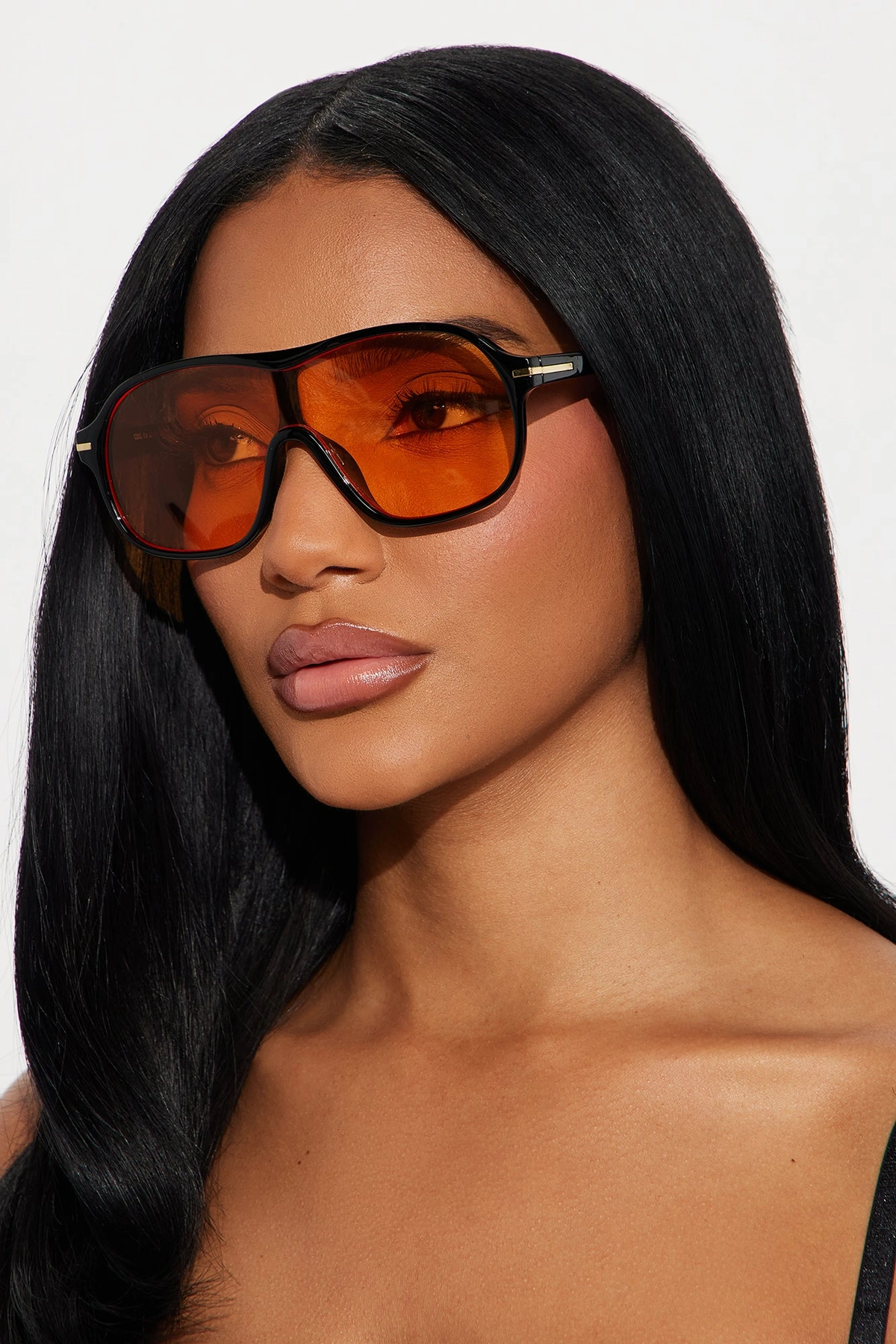 Couldn't Help It Sunglasses - Orange/combo — Laranja/combinação