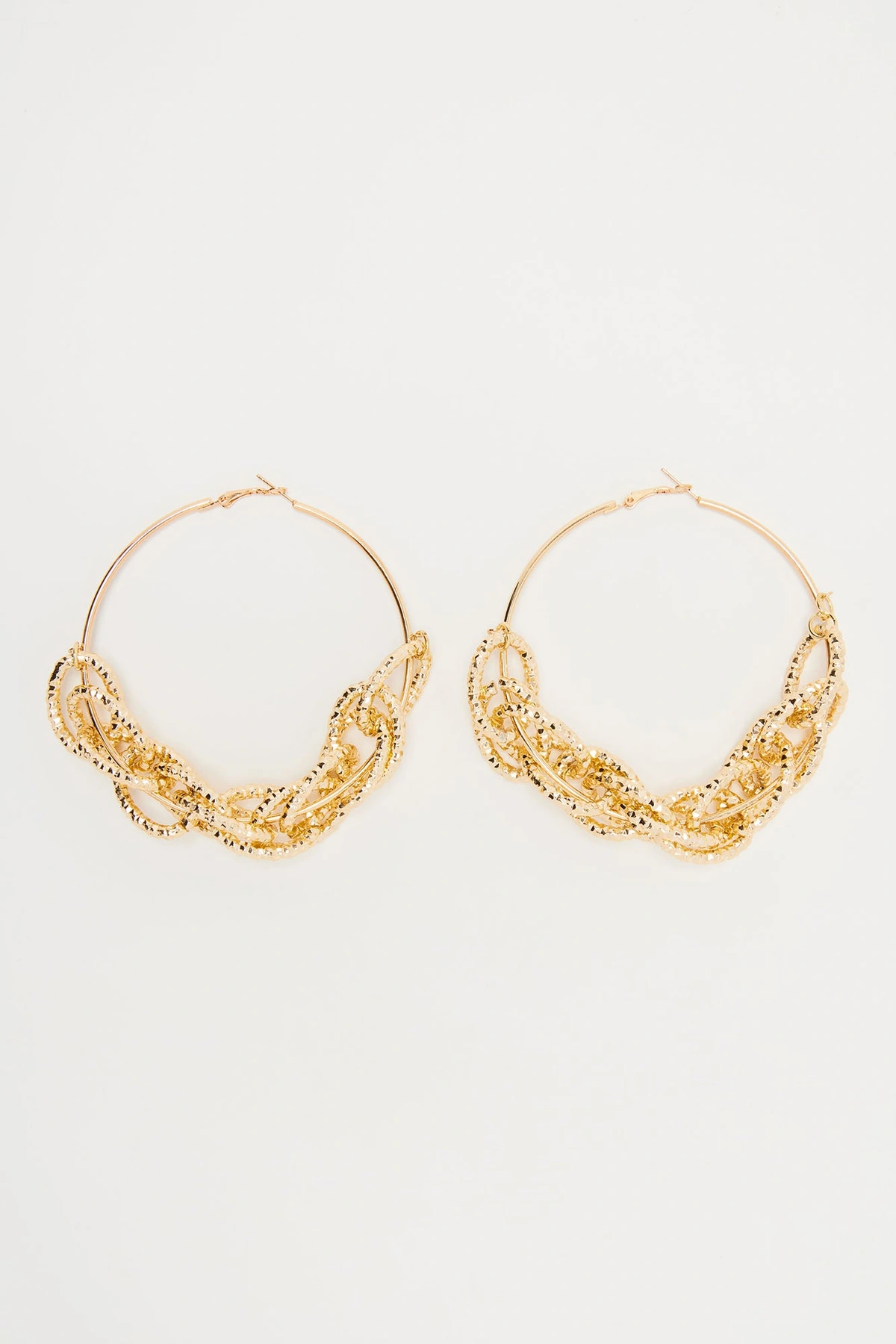 Intertwined Together Earrings - Gold — Dourado