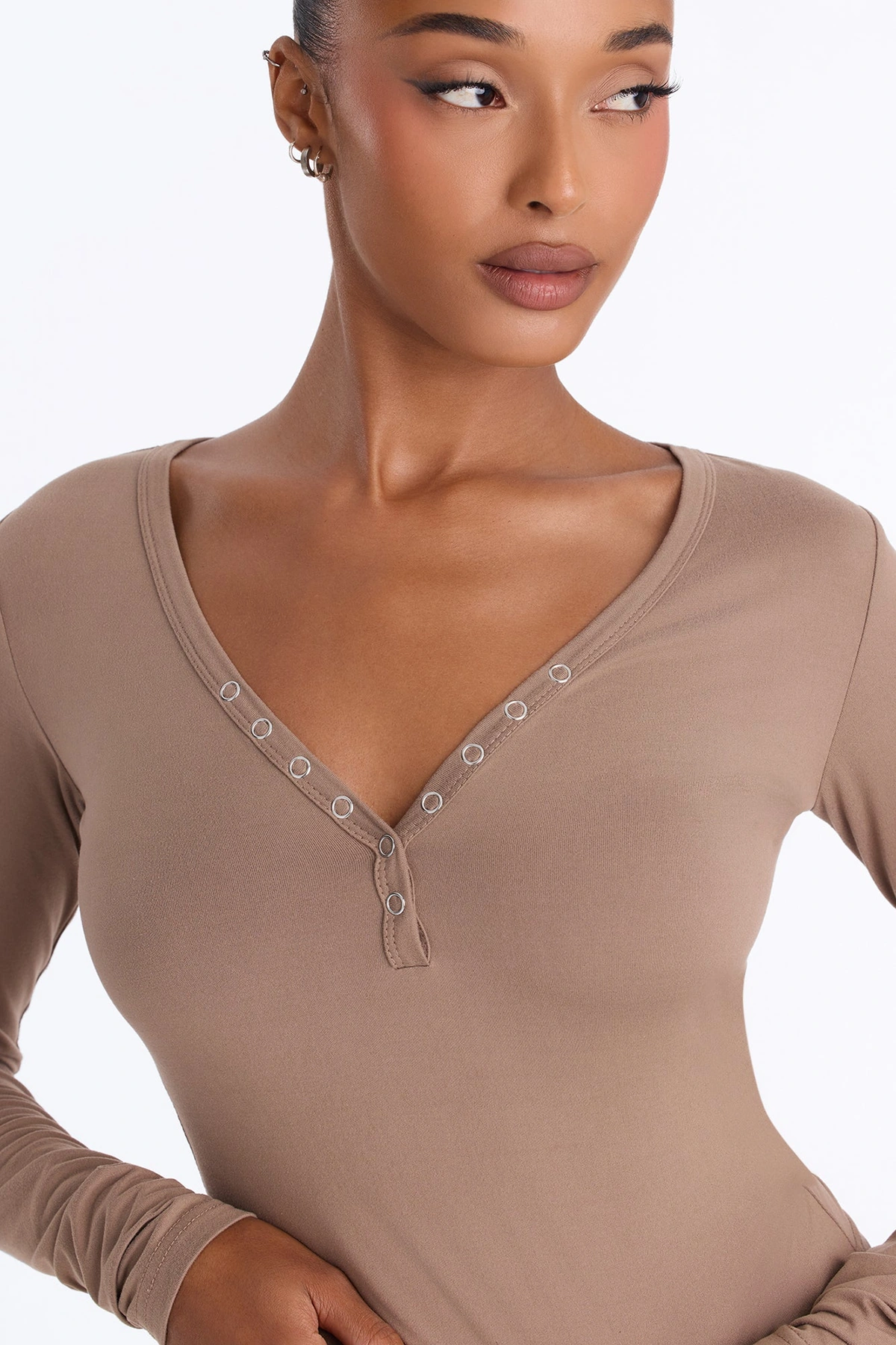 Lazy Morning Pant Set - Taupe — Bege acinzentado