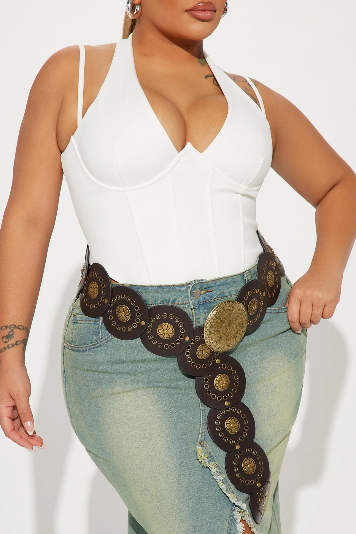 Bring It Back Boho Belt - Brown — Castanho