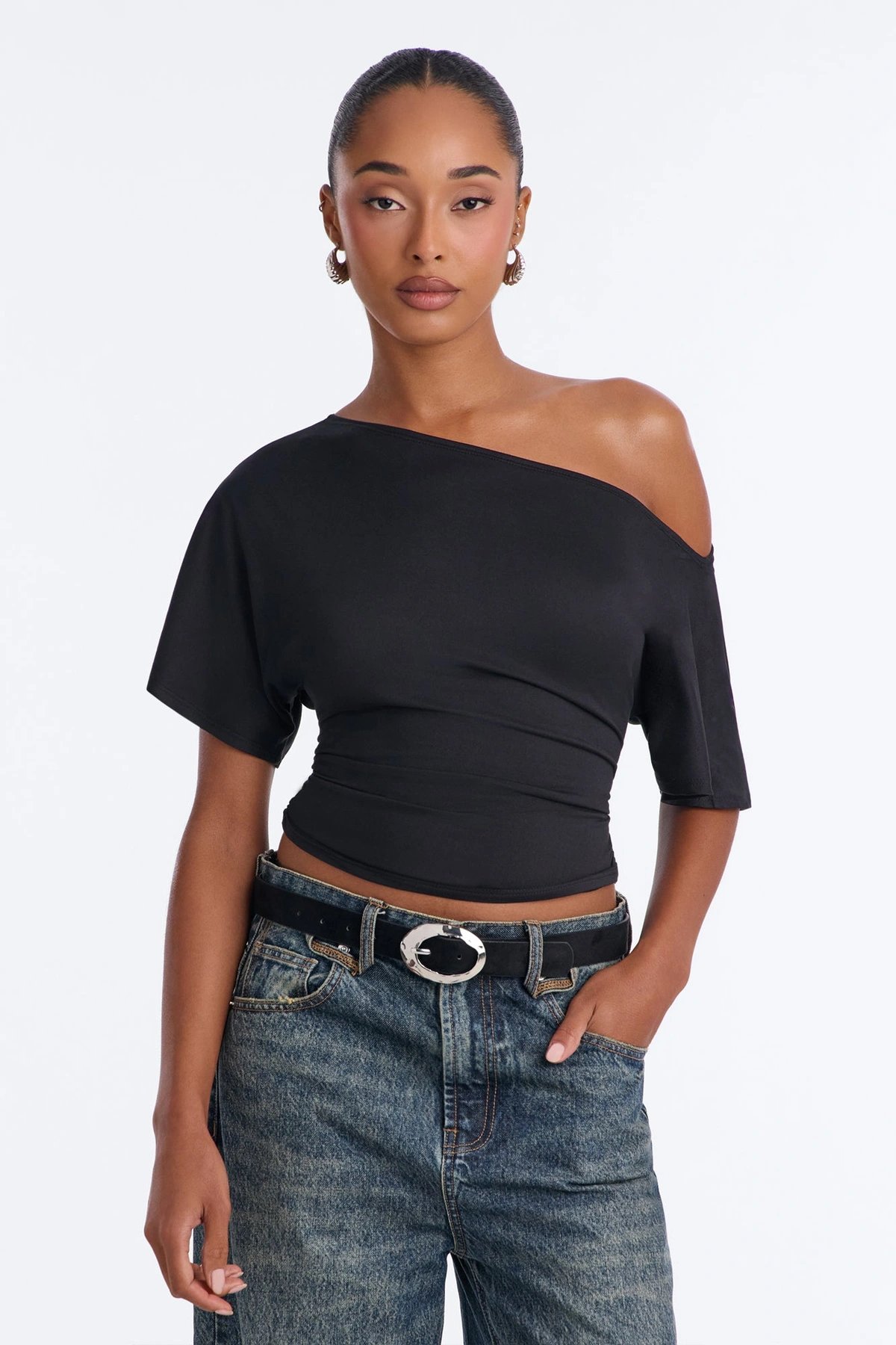 One Day One Night Faux Suede 2 Piece Belt Set - Burgundy/combo — Bordô/combinação