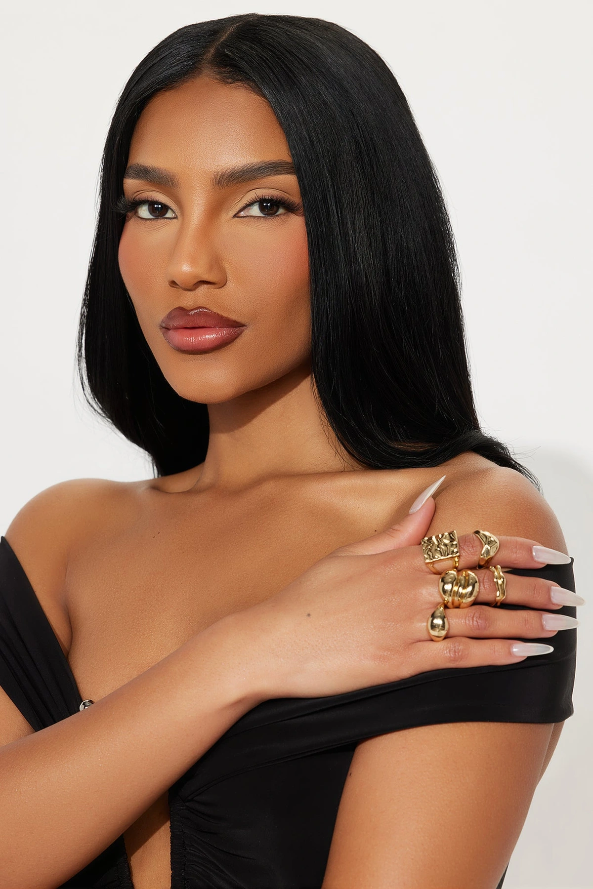 Taurus Bae 5 Piece Ring Set - Gold — Dourado