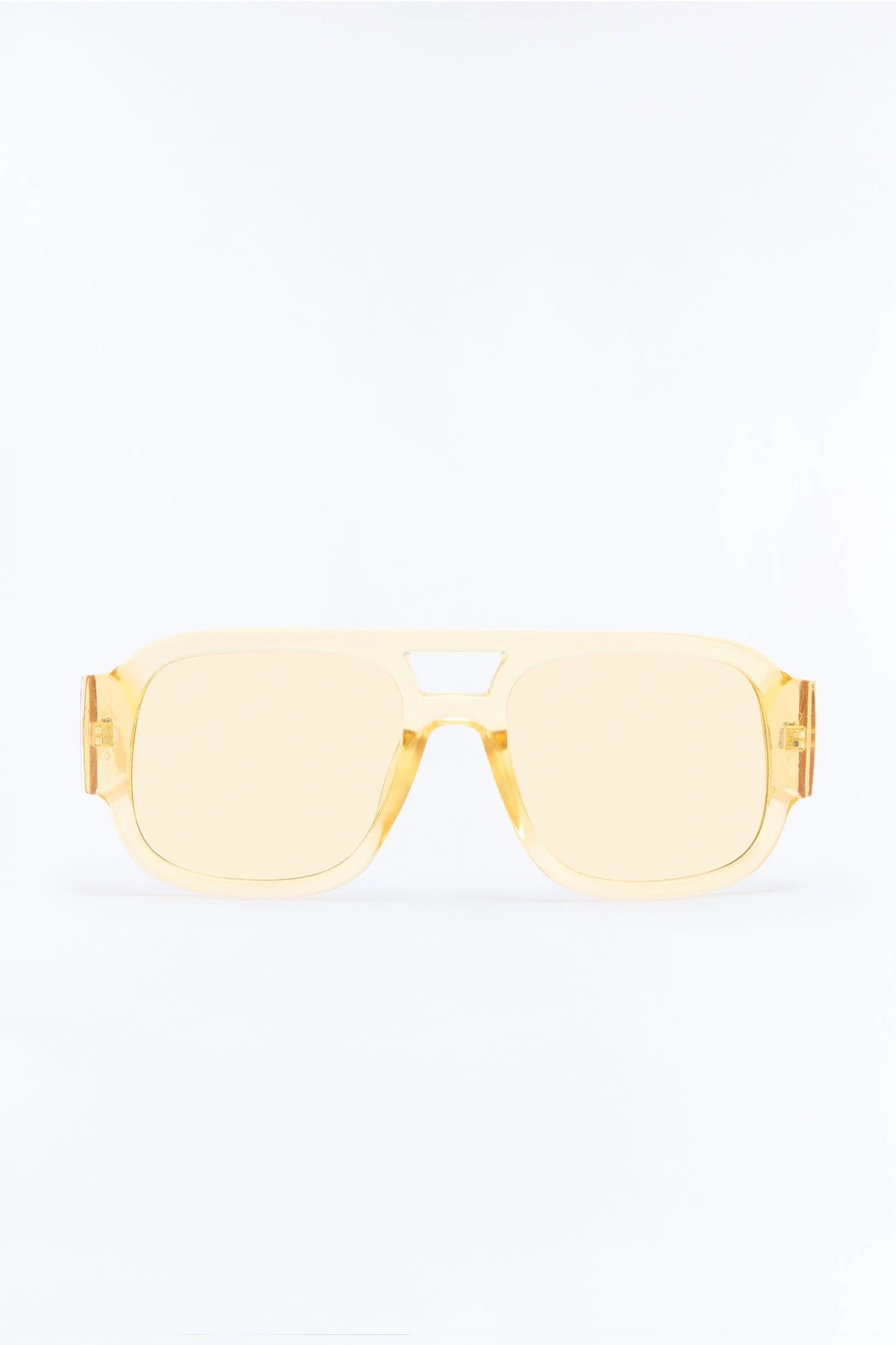 Jet Set Aviator Sunglasses - Yellow — Amarelo