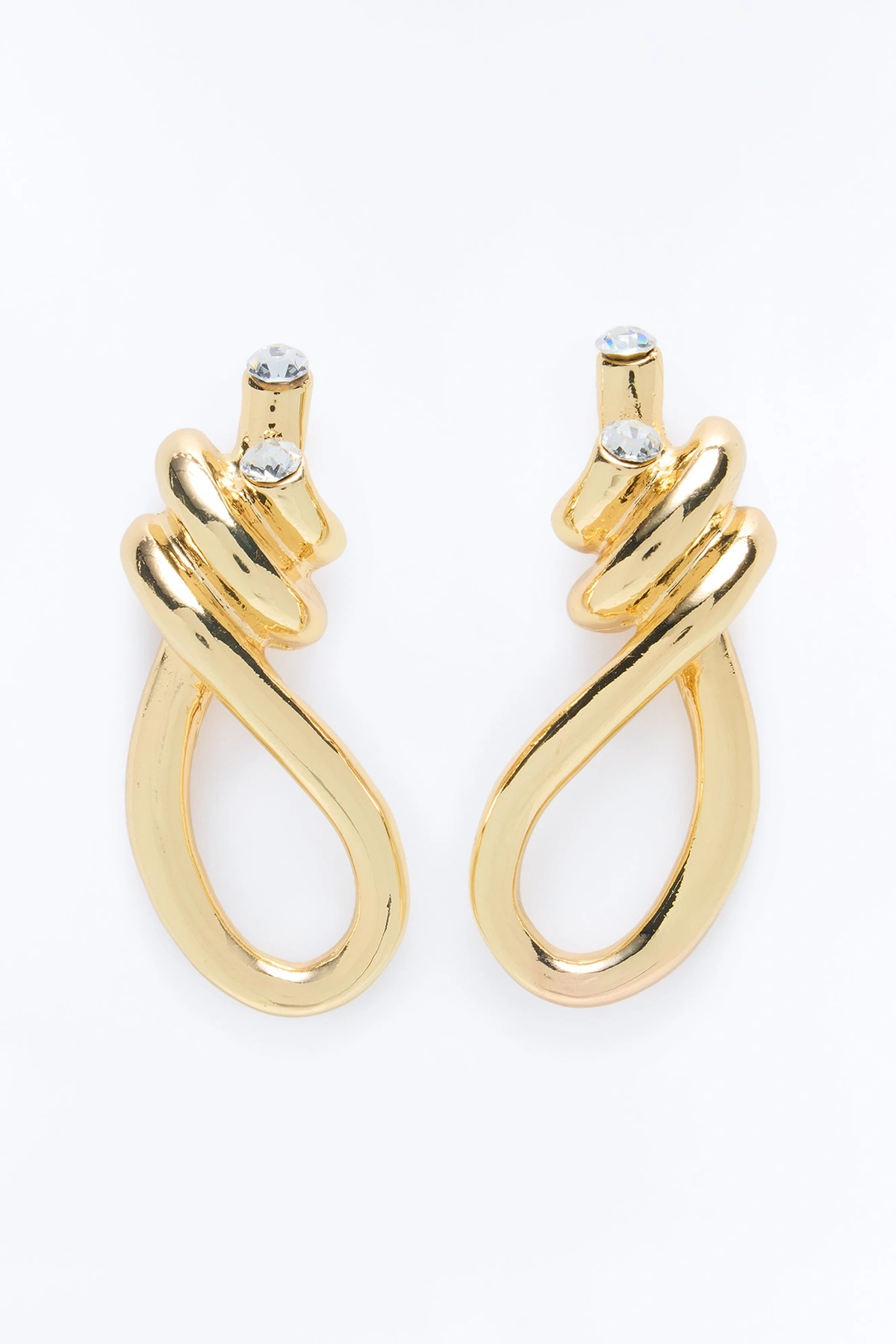 Knot Yours Drop Earrings - Gold — Dourado