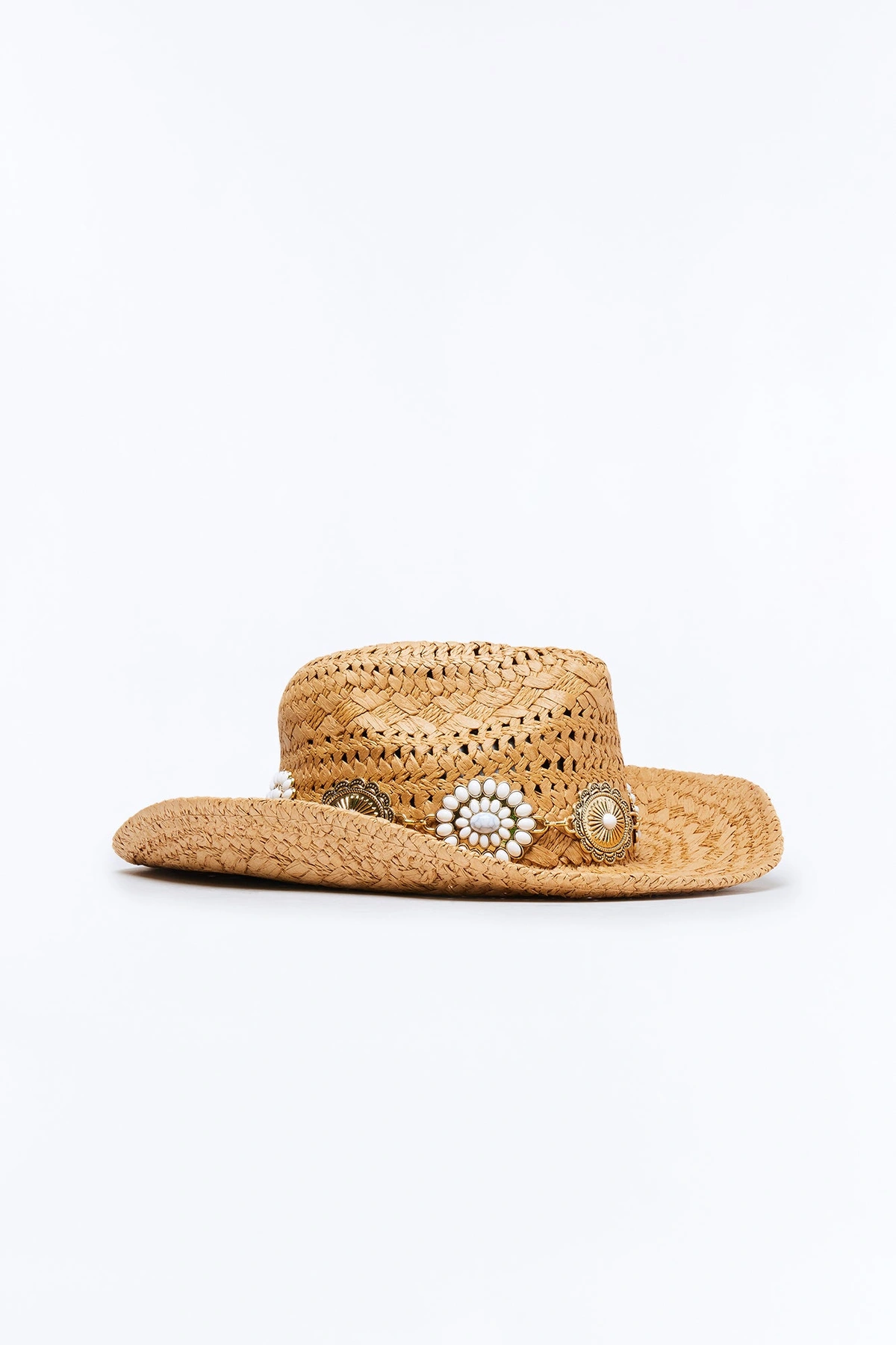 Rodeo Jewels Straw Cowboy Hat - Natural — Natural