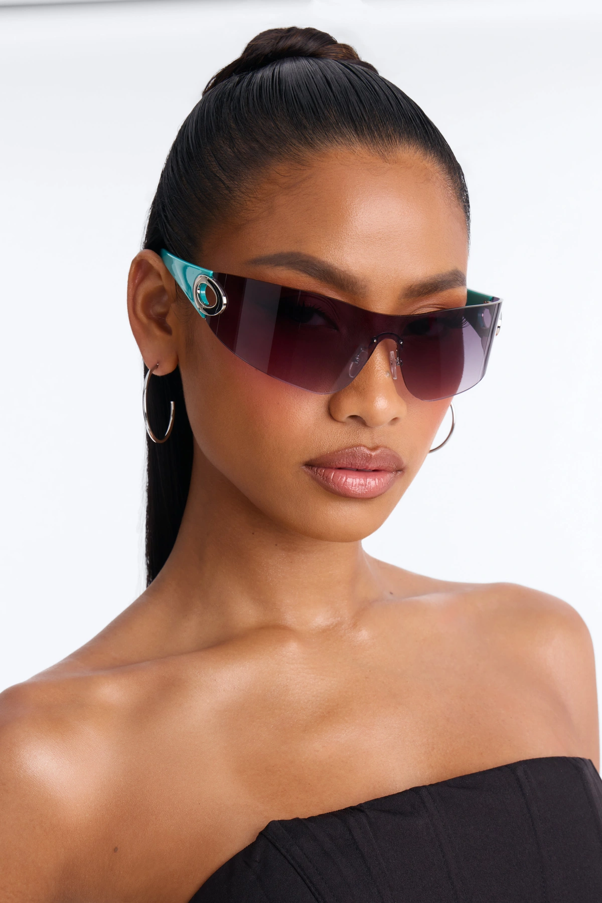 Electric Stardust Sunglasses - Teal — Verde-petróleo