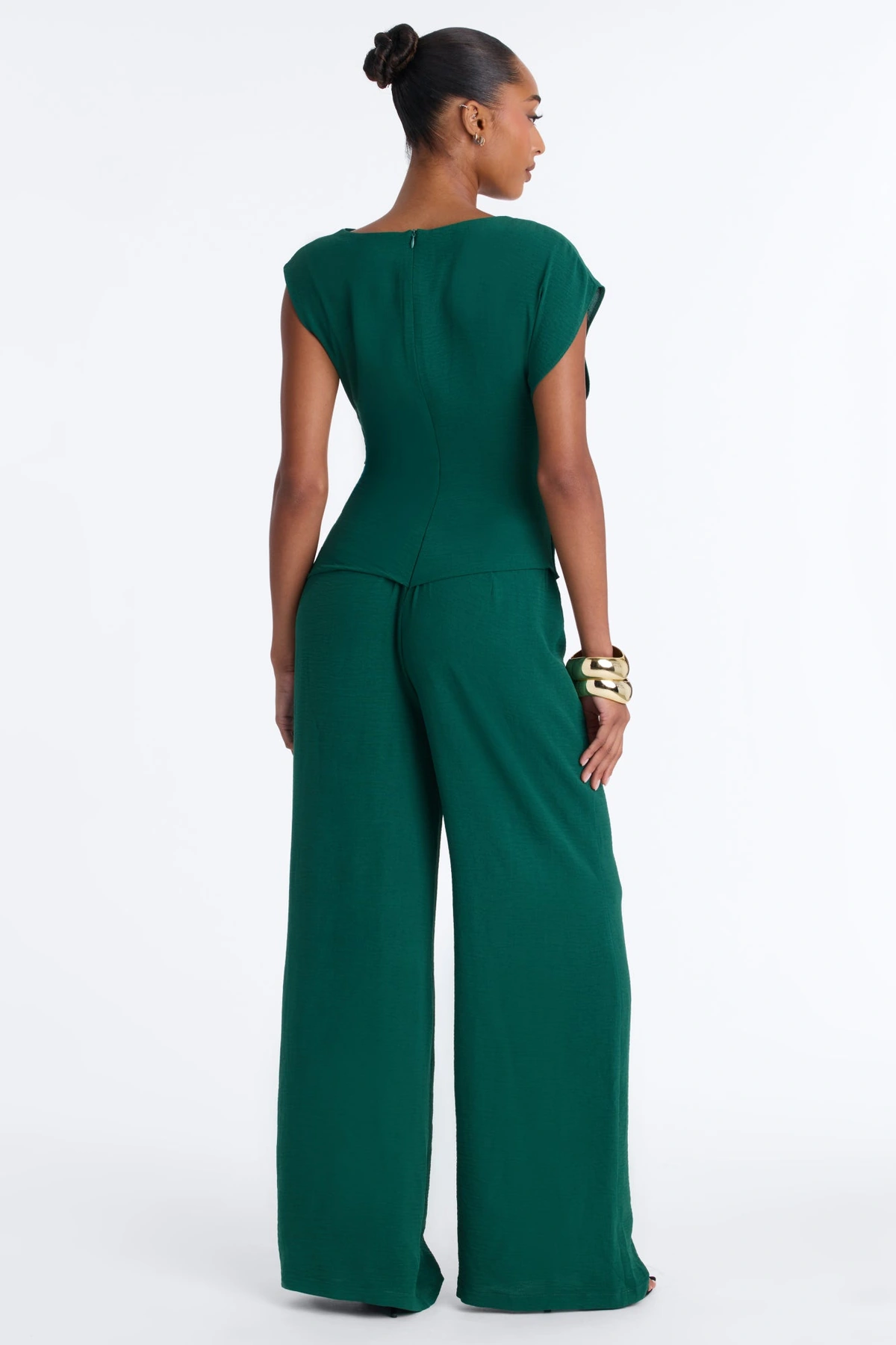 Best Influence High Neck Jumpsuit - Hunter — Verde-escuro
