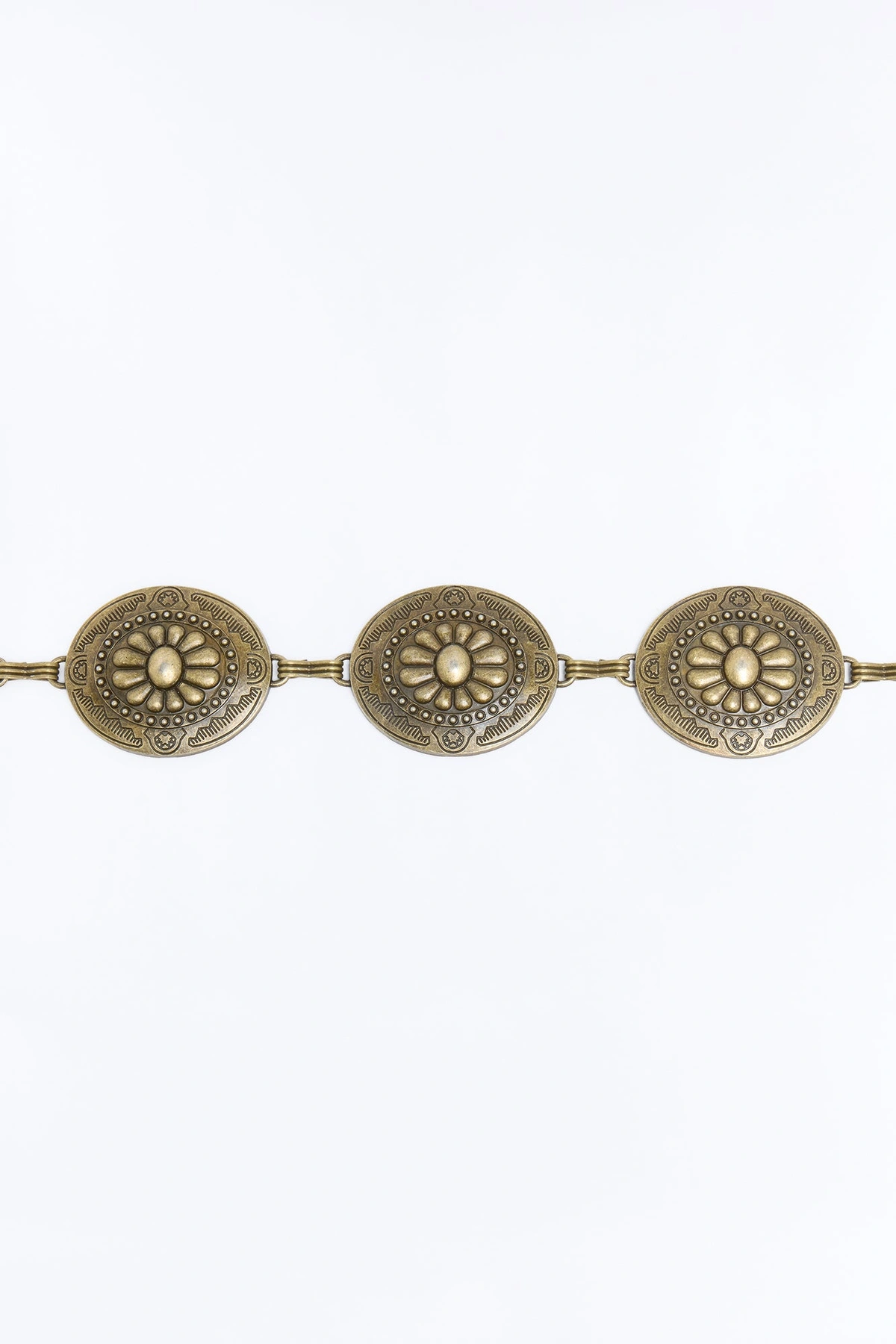 Flowers For A Ranchero Chain Belt - Antique Gold — Antique Dourado