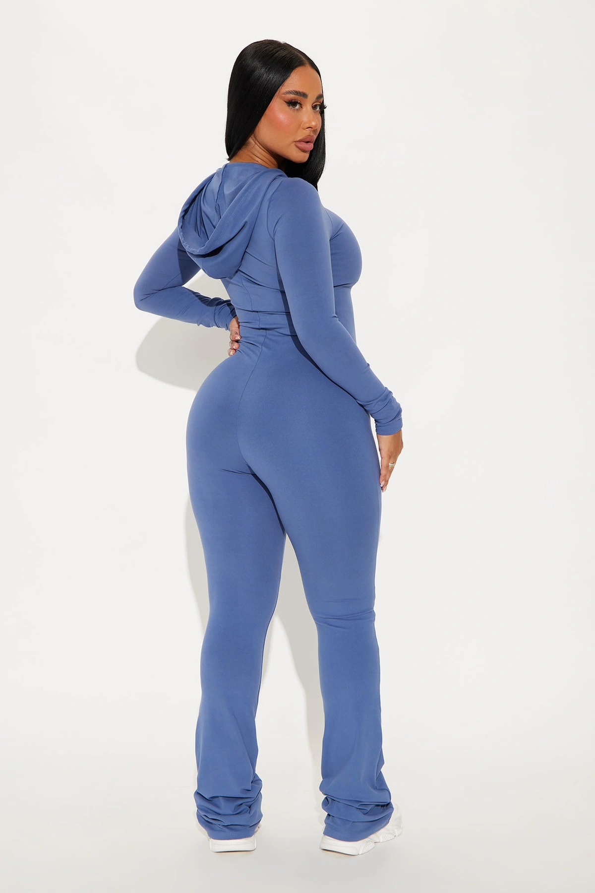 Luna Zip Up Jumpsuit - Blue — Azul