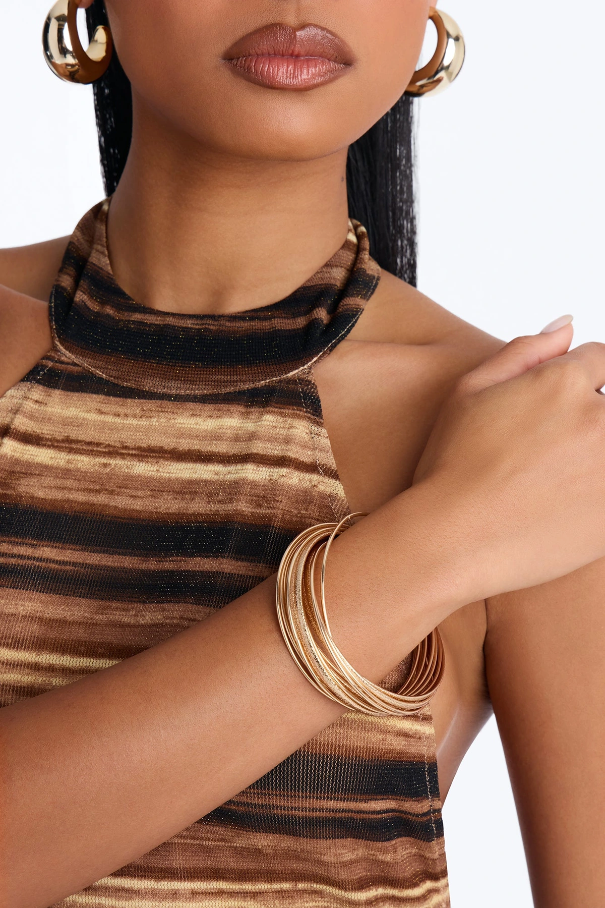 Spiraluxe Bracelet - Gold — Dourado